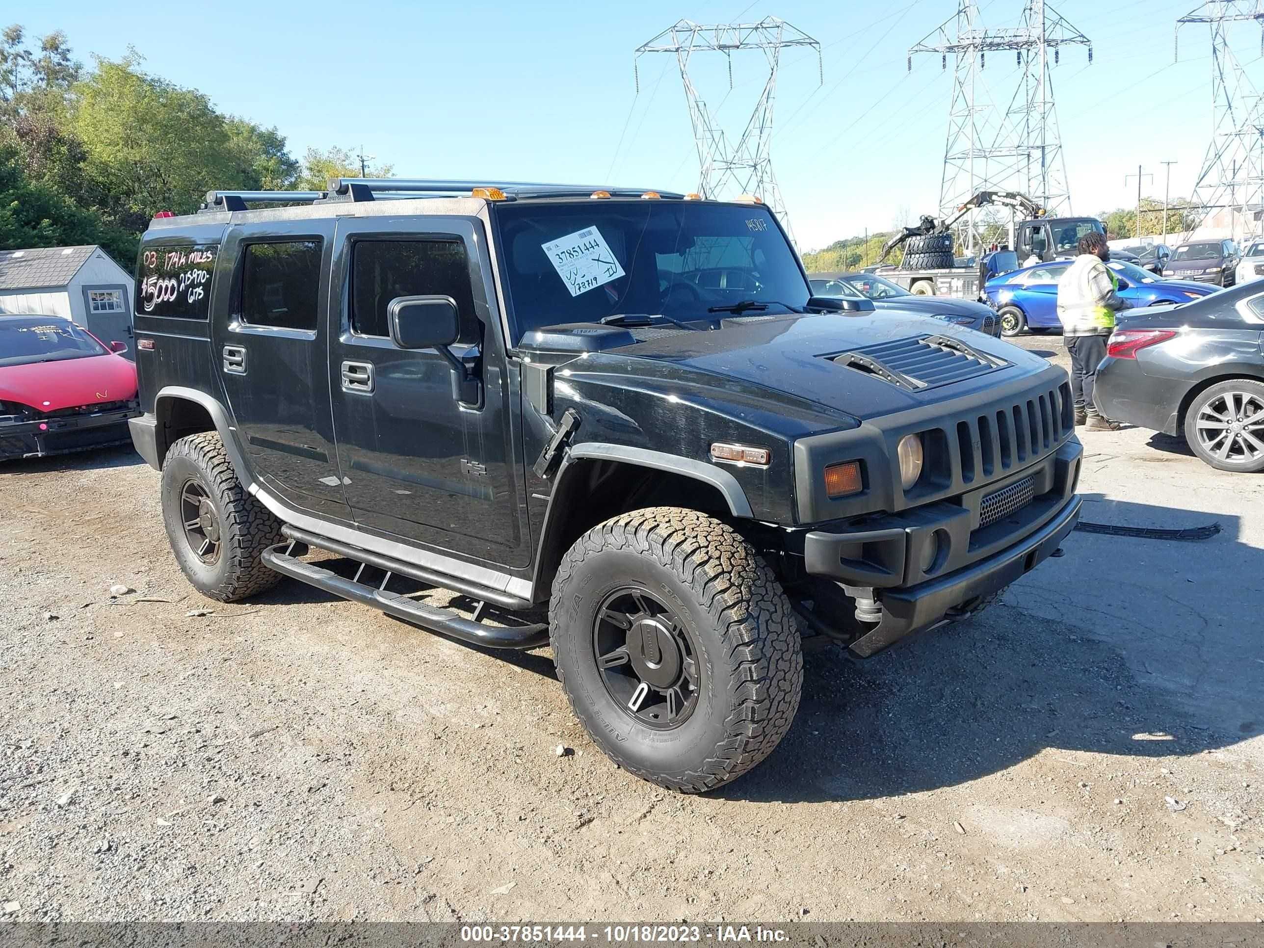 hummer h2 2003 5grgn23u63h145817