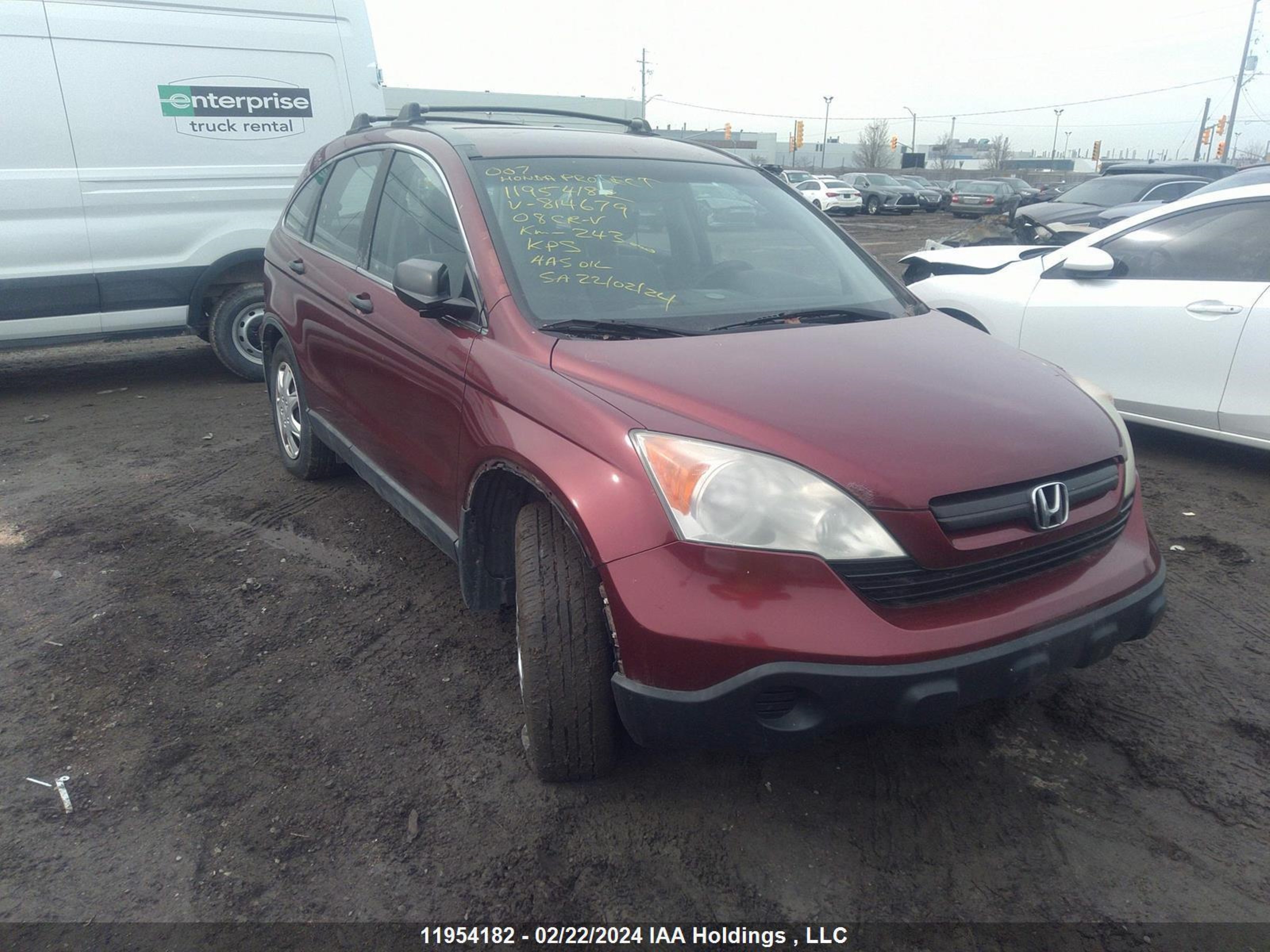 honda cr-v 2008 5j6re48378l814679