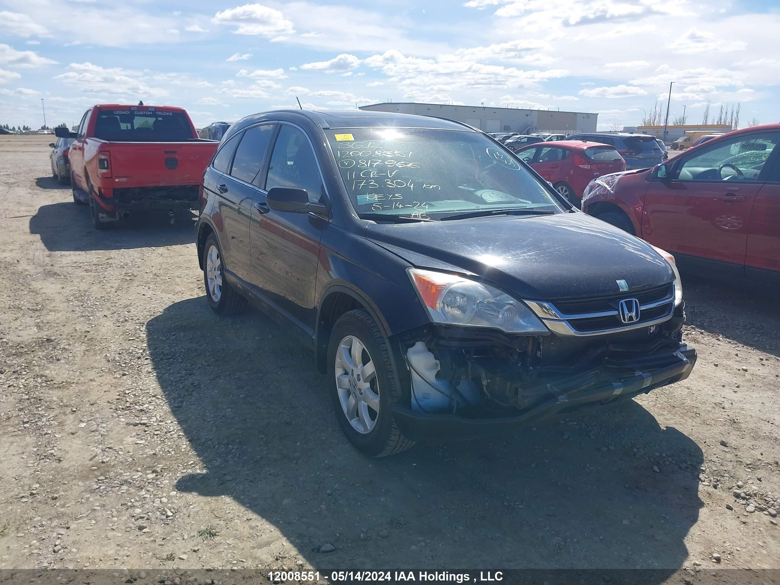 honda cr-v 2011 5j6re4h70bl817966