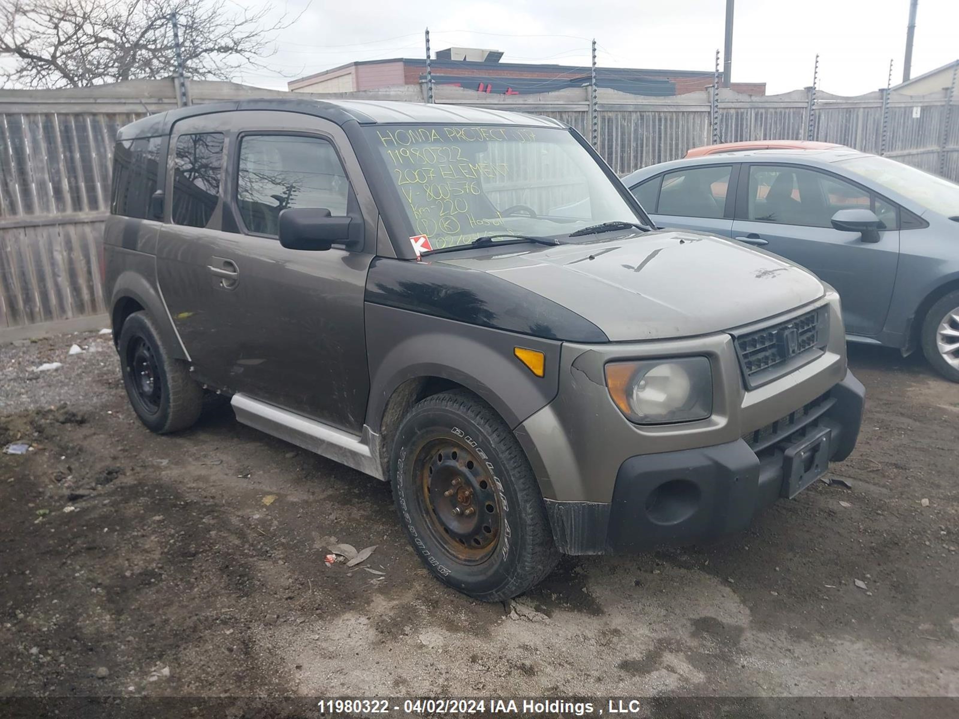 honda element 2007 5j6yh17977l800576