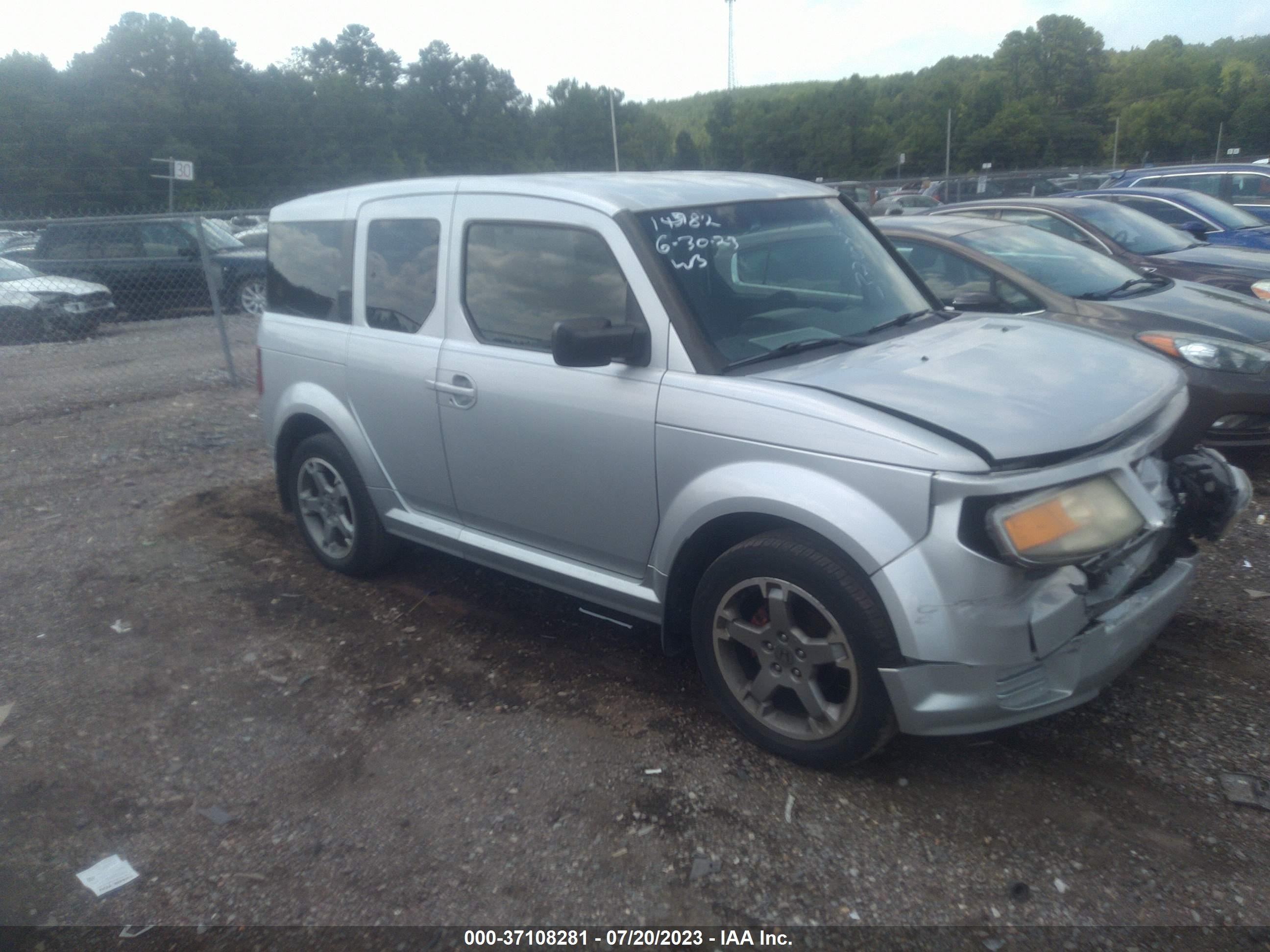 honda element 2007 5j6yh18987l011447