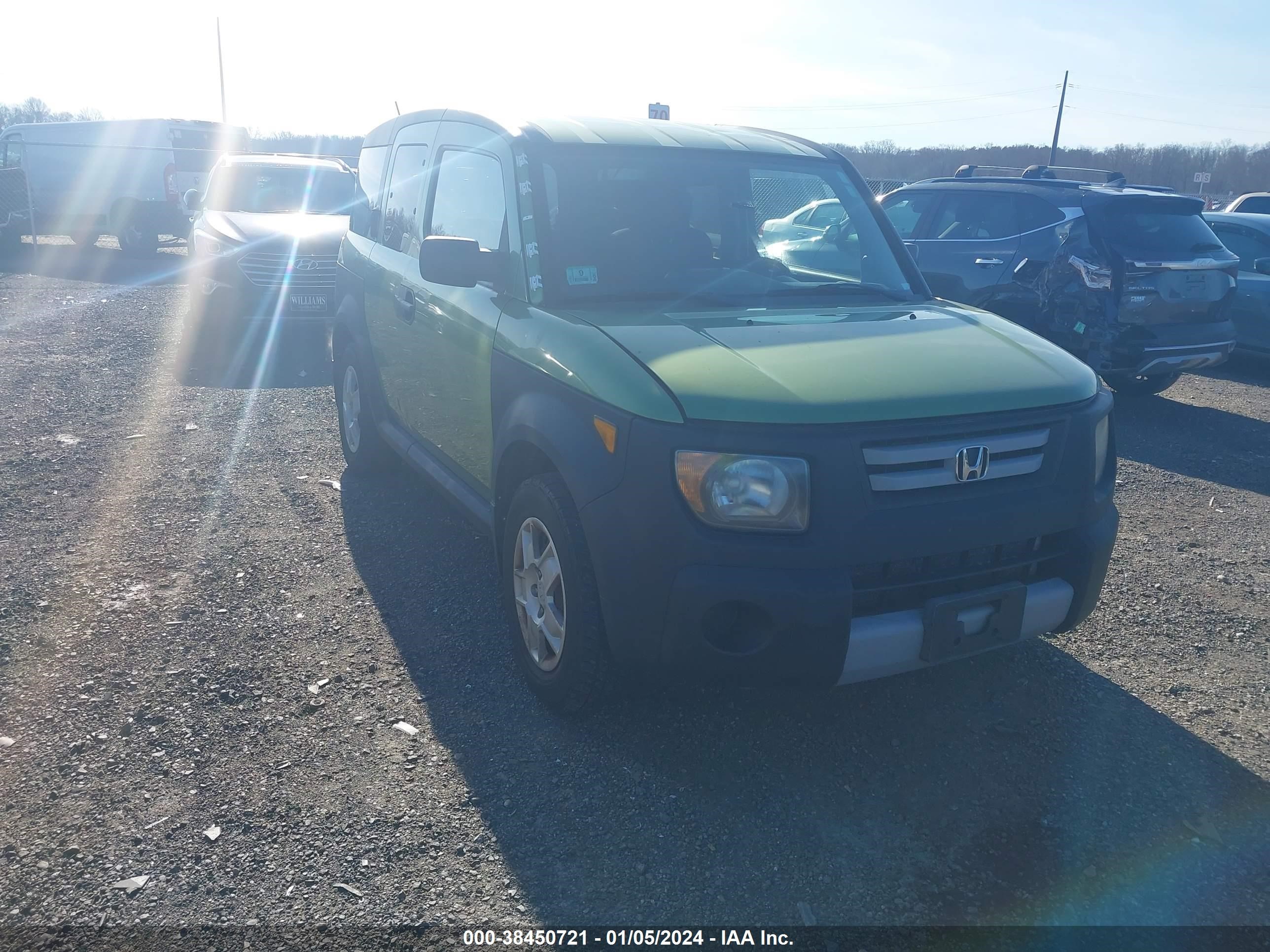 honda element 2007 5j6yh28357l000939