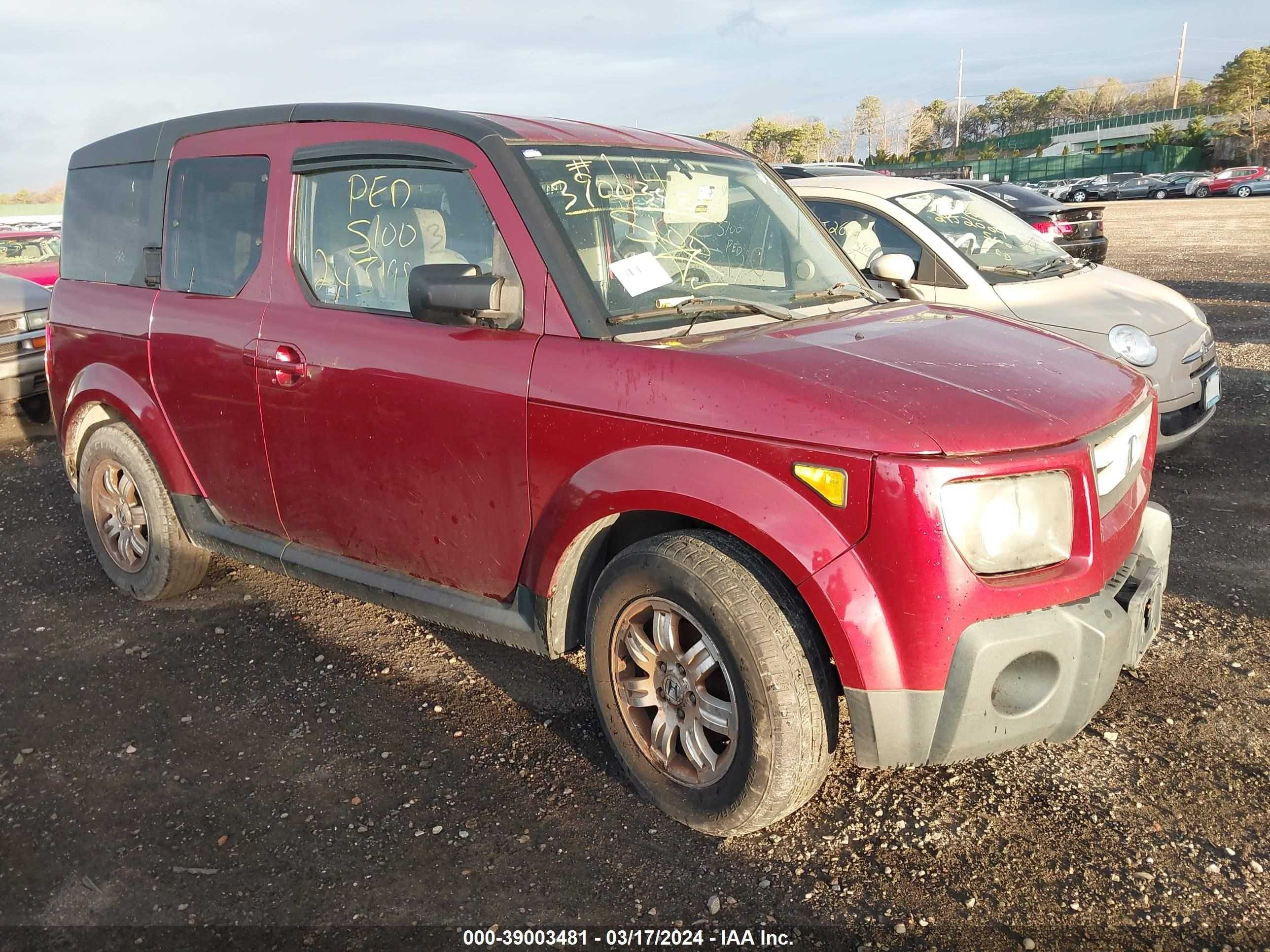 honda element 2007 5j6yh28747l013619