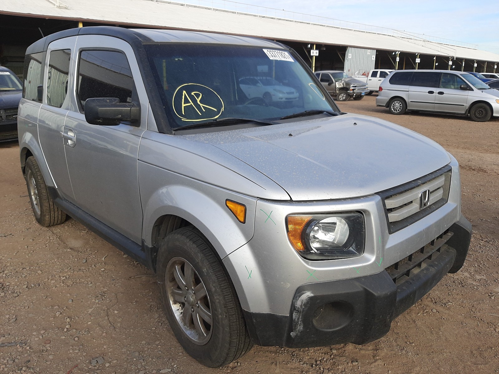 honda element ex 2007 5j6yh287x7l010739