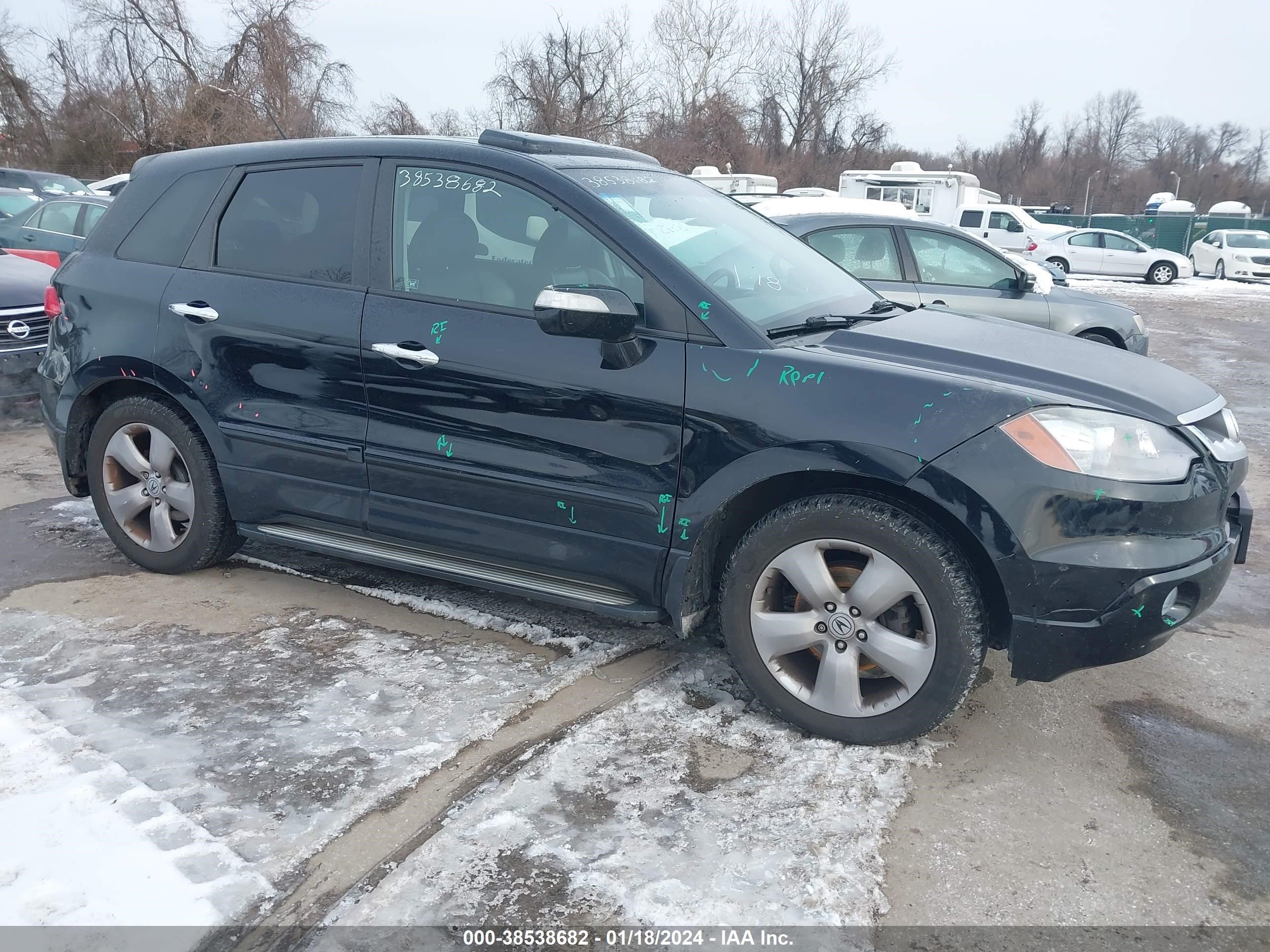 acura rdx 2008 5j8tb18558a001617