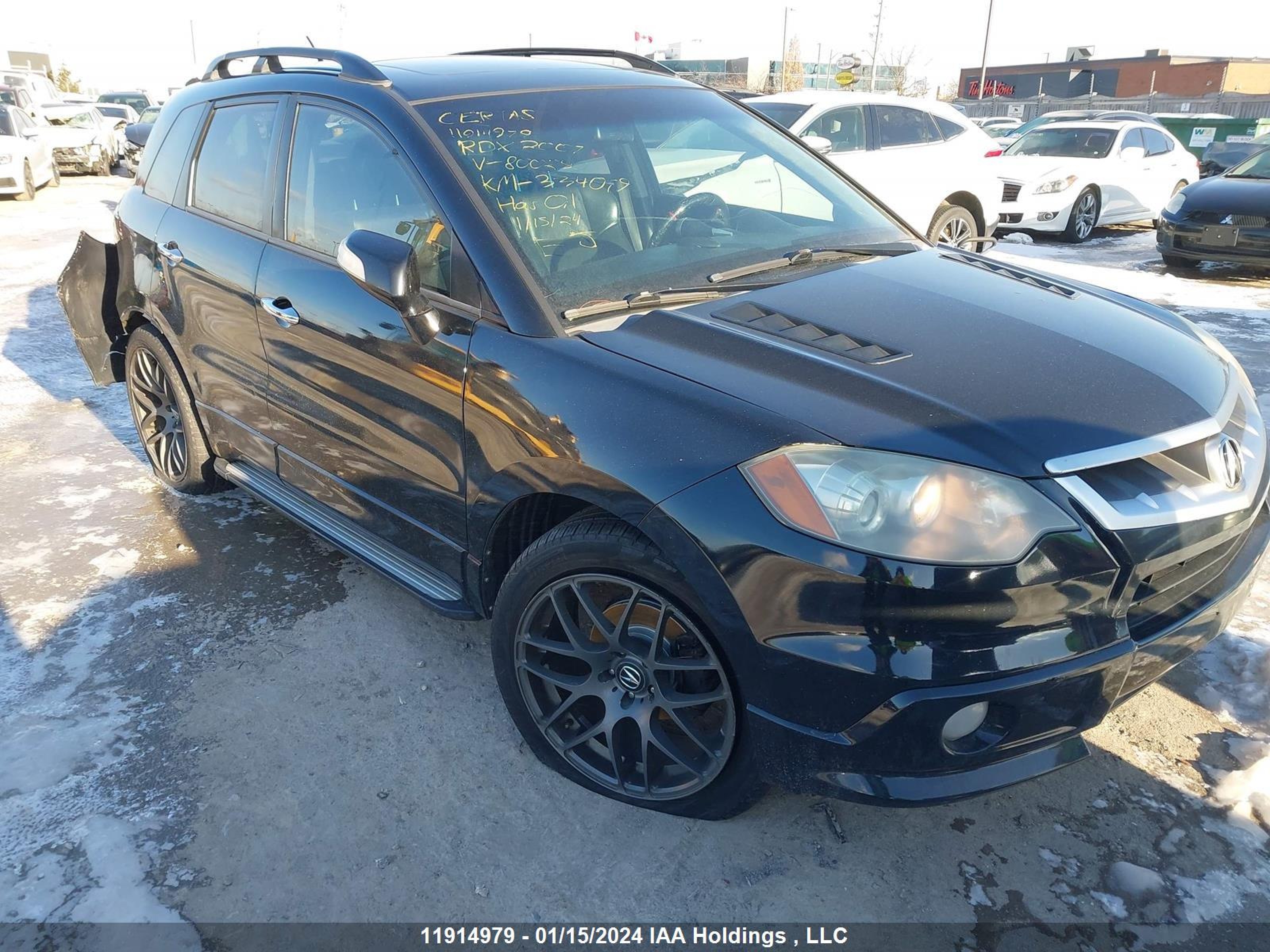 acura rdx 2007 5j8tb18577a800250