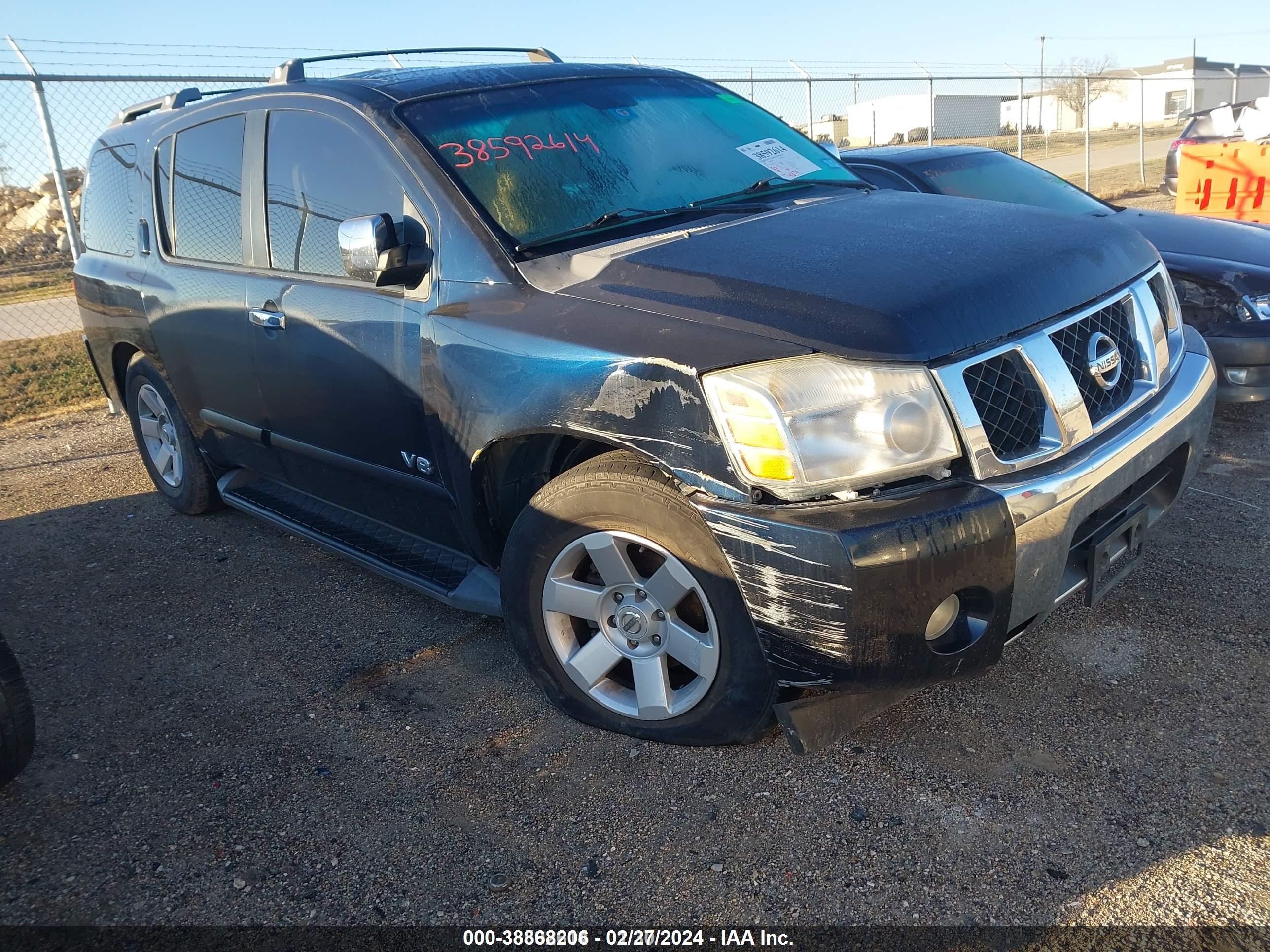 nissan armada 2006 5n1aa08a36n723783