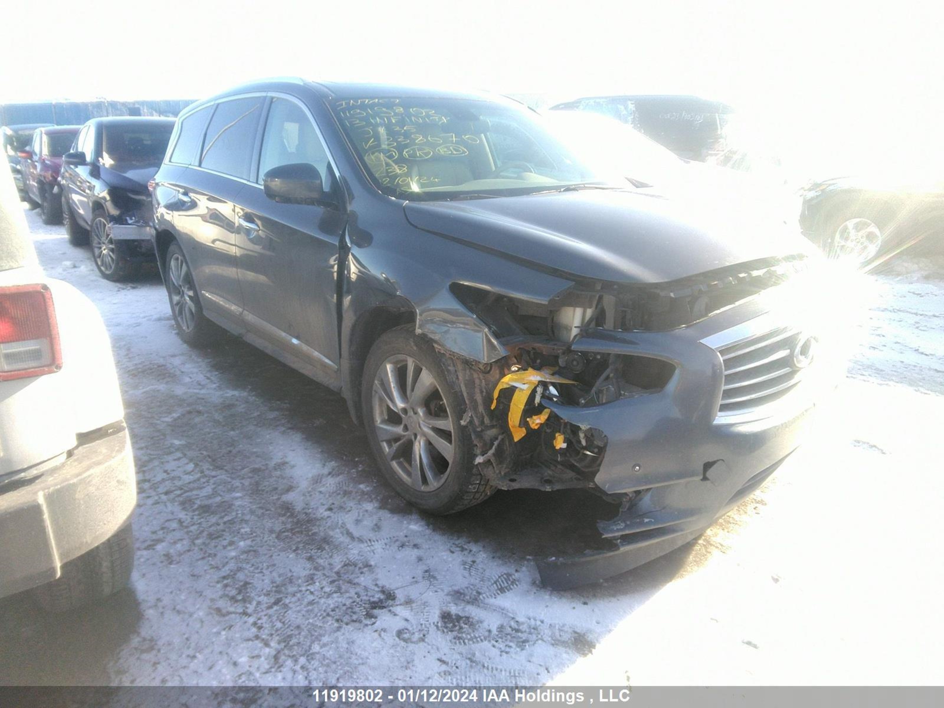 infiniti jx 2013 5n1al0mm0dc338670