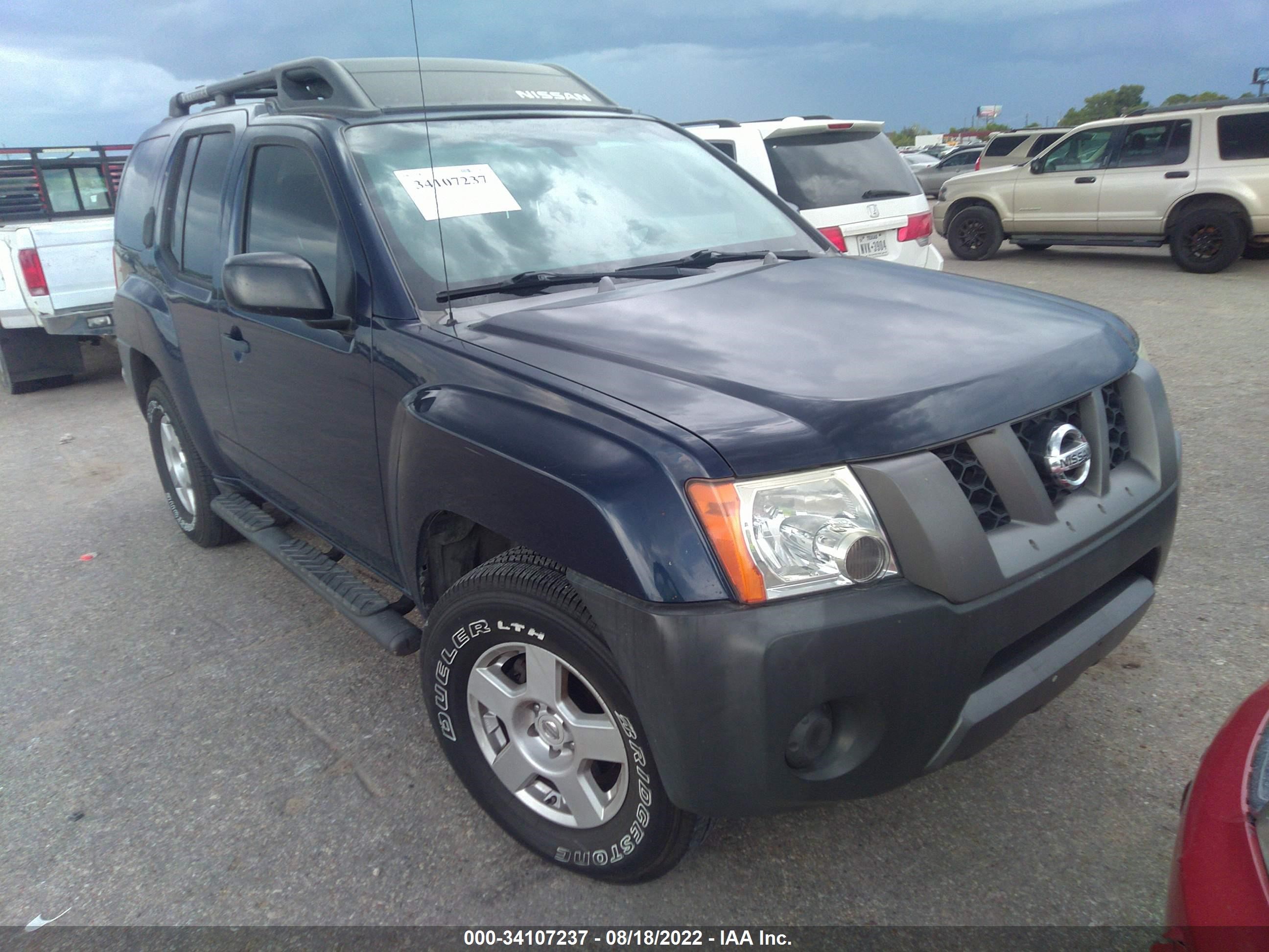 nissan xterra 2007 5n1an08u67c500939