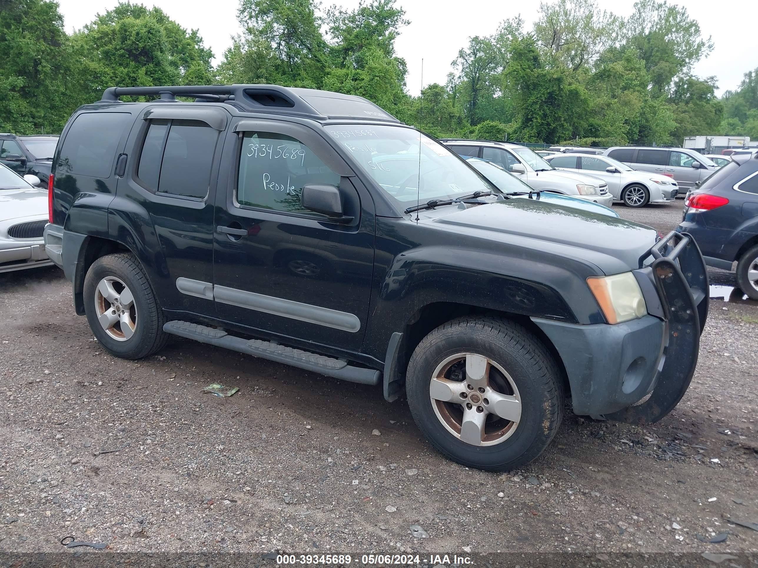 nissan xterra 2005 5n1an08w25c645460