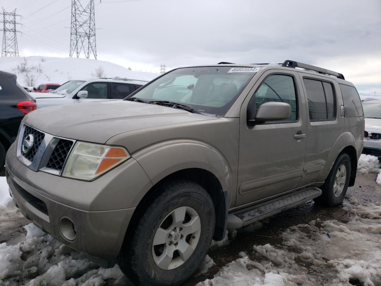 nissan pathfinder 2005 5n1ar18w05c705763