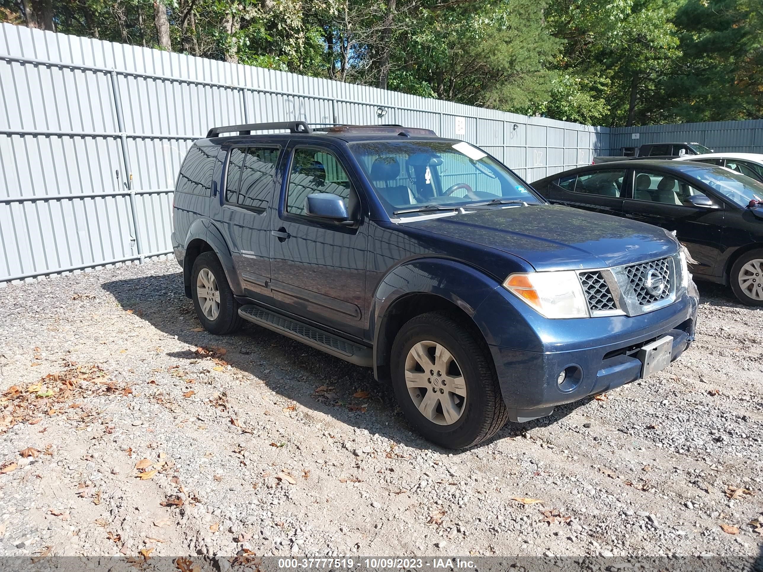 nissan pathfinder 2006 5n1ar18w86c648830