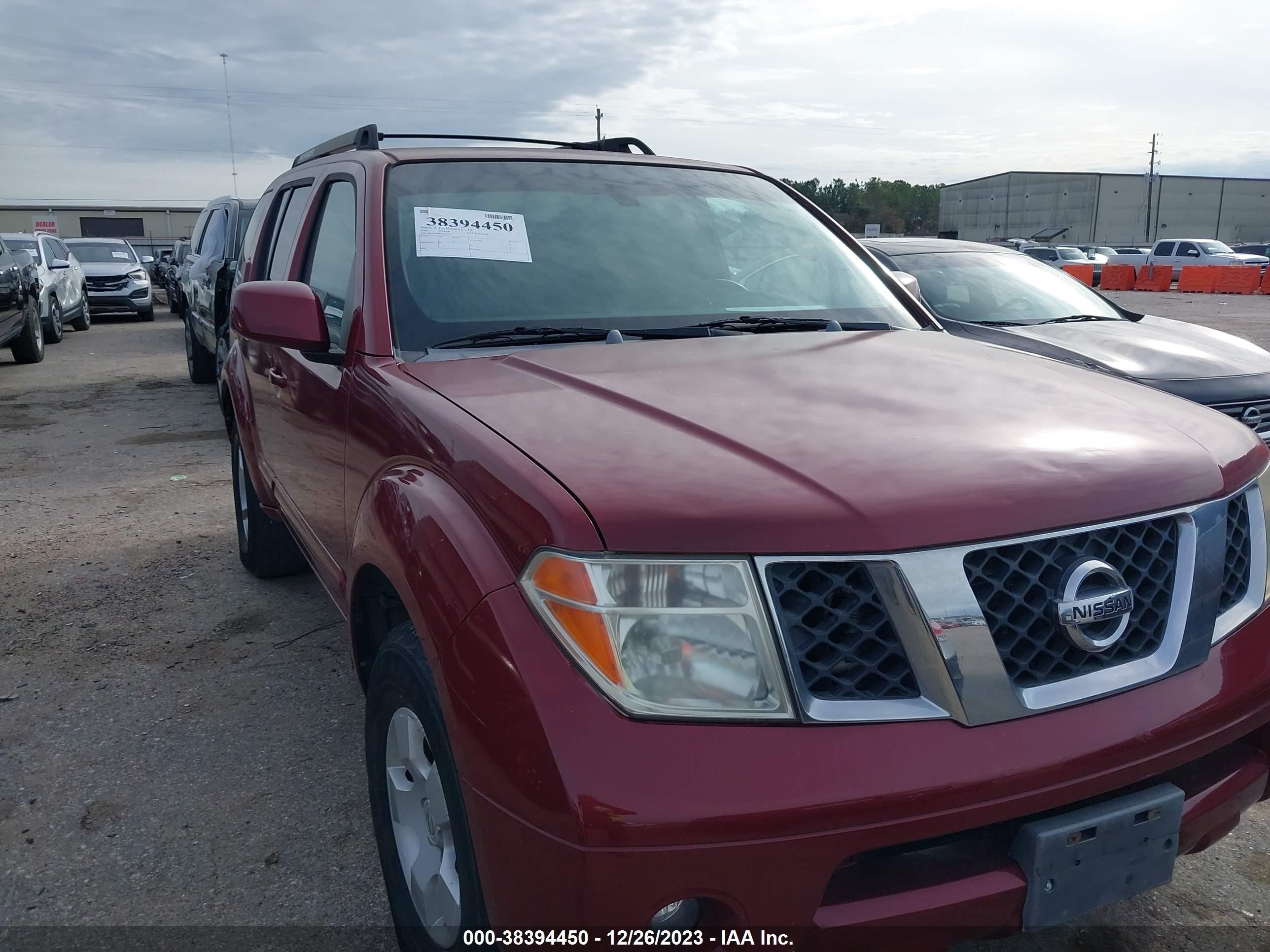 nissan pathfinder 2006 5n1ar18w96c685403