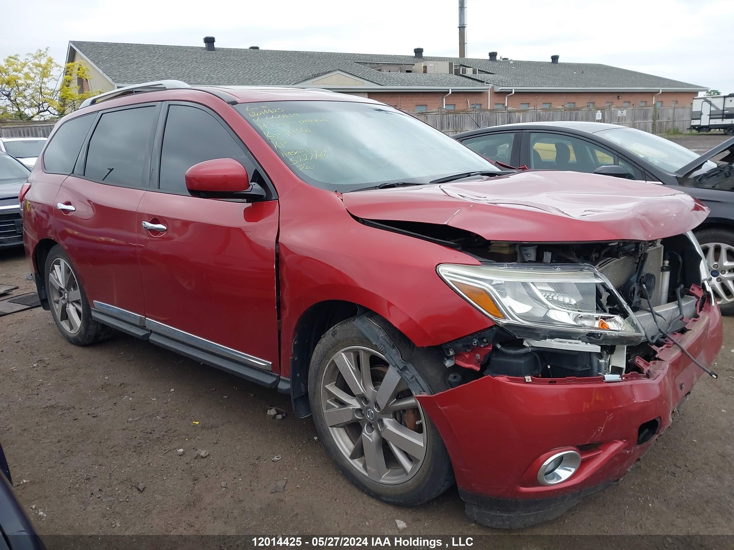 nissan pathfinder 2014 5n1ar2mm5ec667859