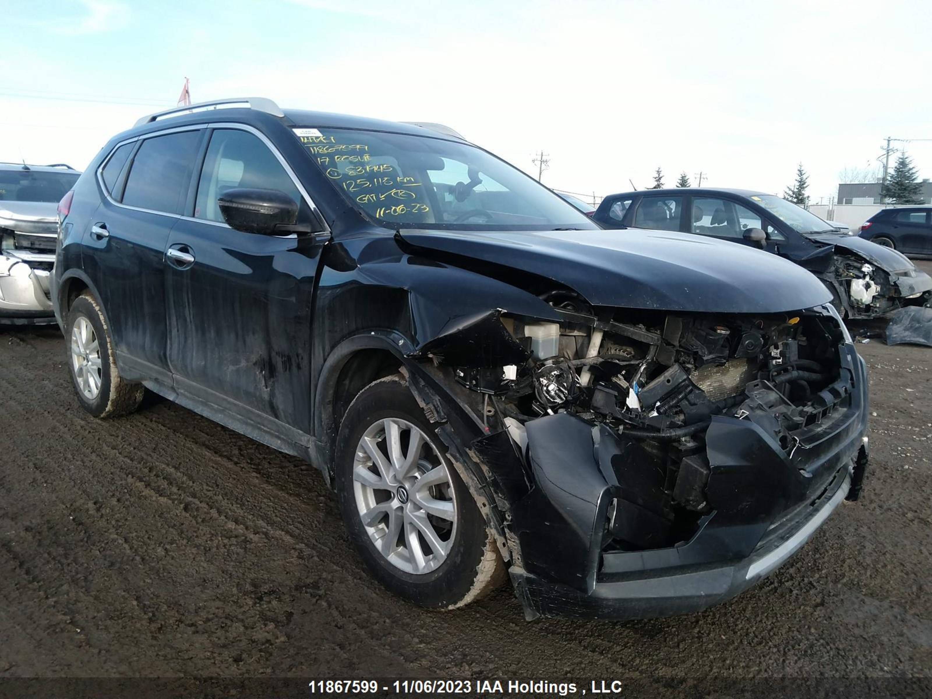 nissan rogue 2017 5n1at2mvxhc831945