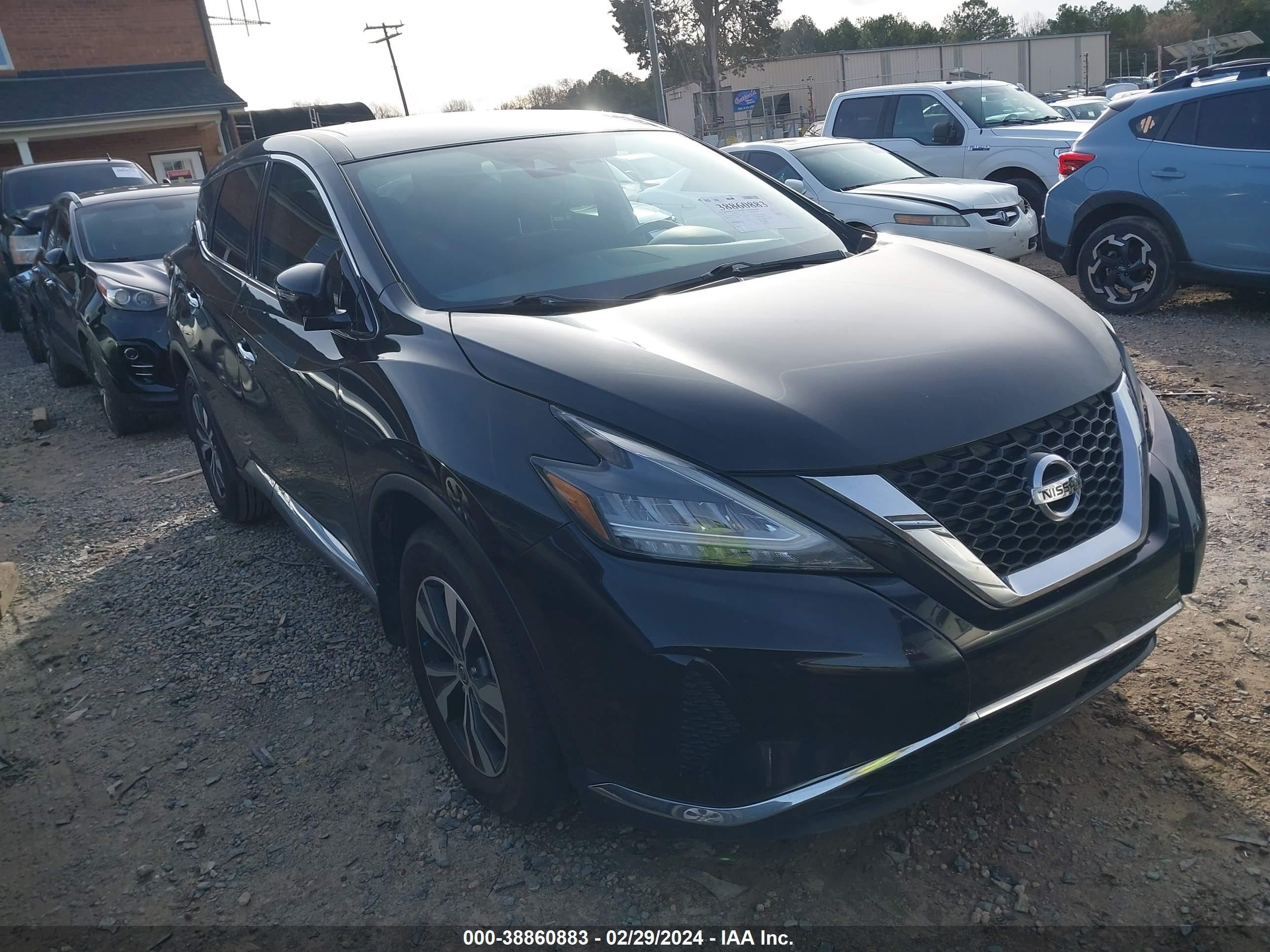 nissan murano 2020 5n1az2ajxln172231