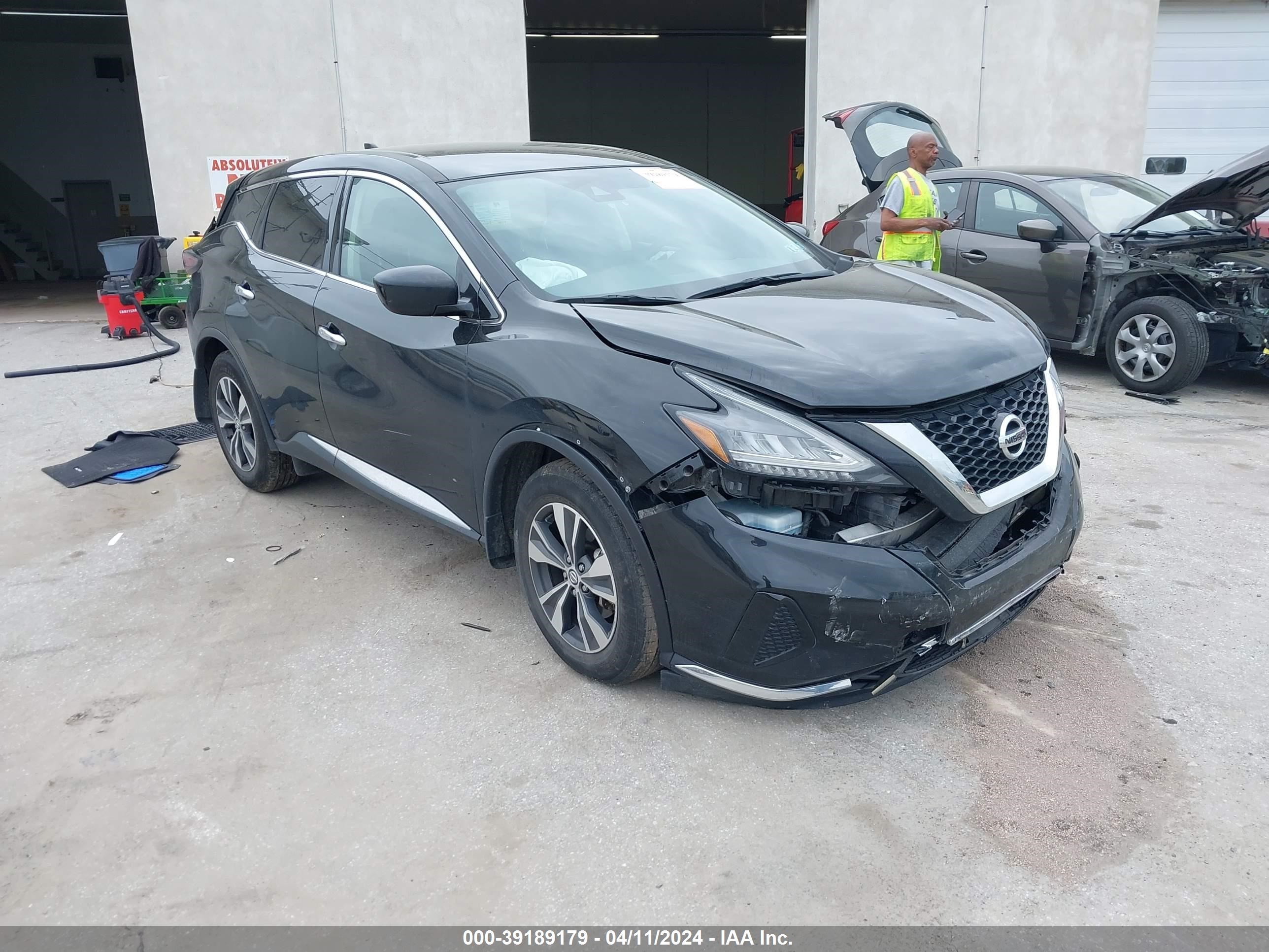 nissan murano 2021 5n1az2as1mc125627