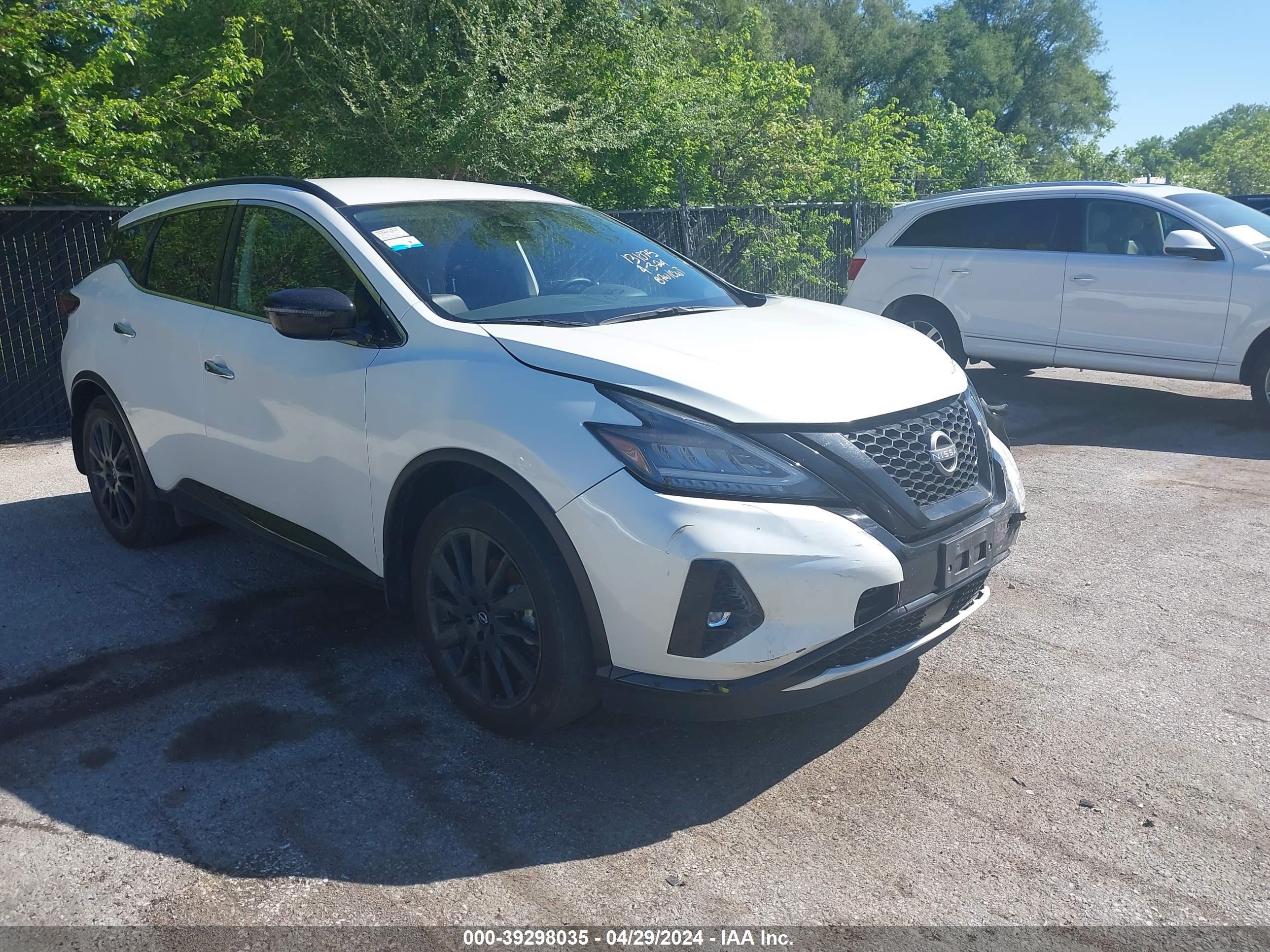 nissan murano 2023 5n1az2bj1pc126934