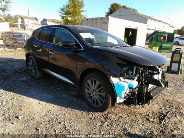 nissan murano 2021 5n1az2bs0mc143874