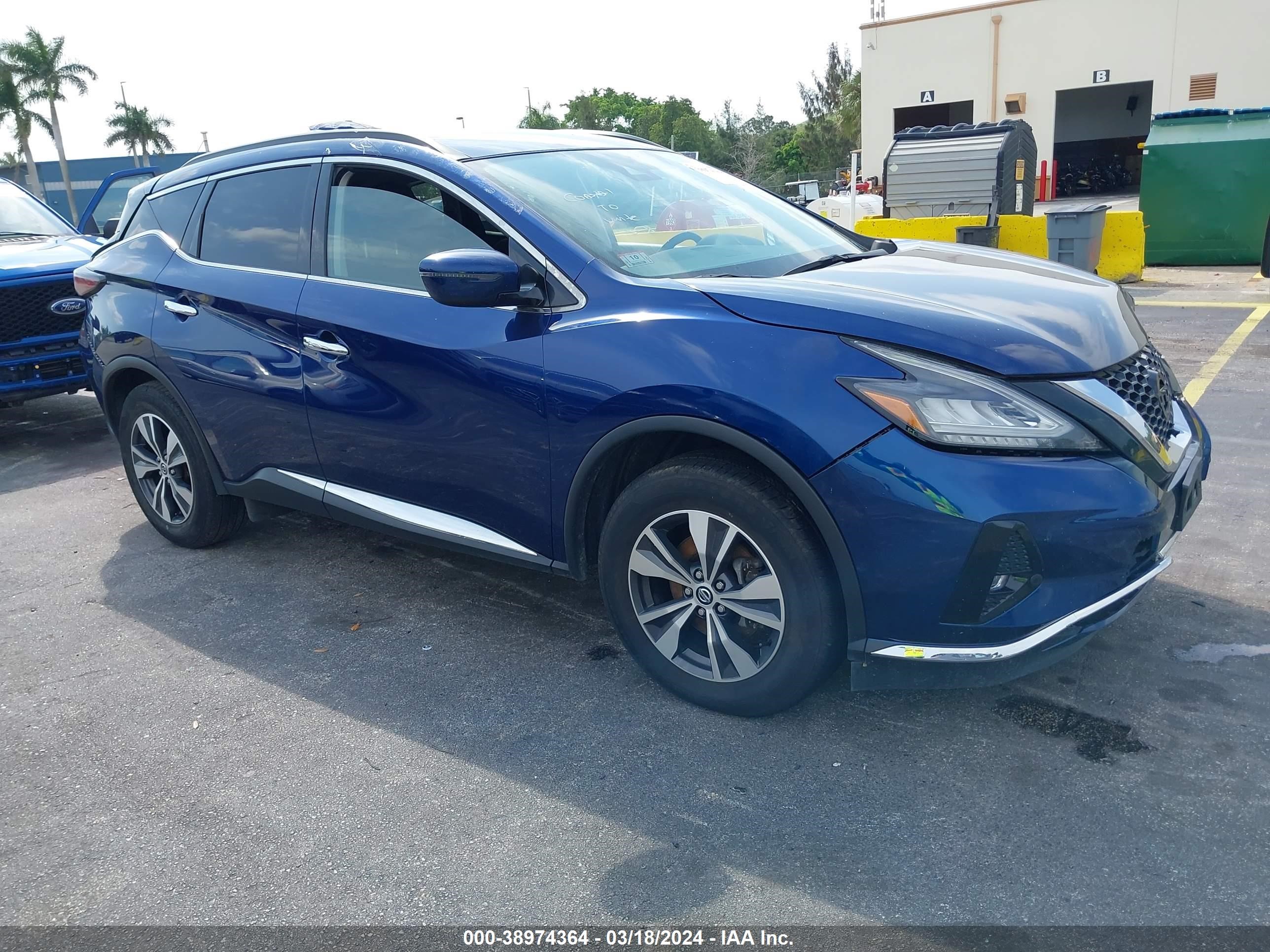 nissan murano 2021 5n1az2bs3mc134344