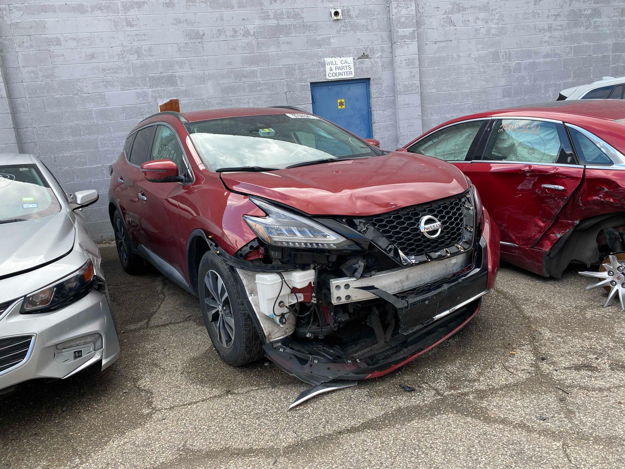 nissan murano sv 2020 5n1az2bs5ln100442