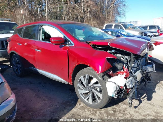 nissan murano 2022 5n1az2cs5nc109669