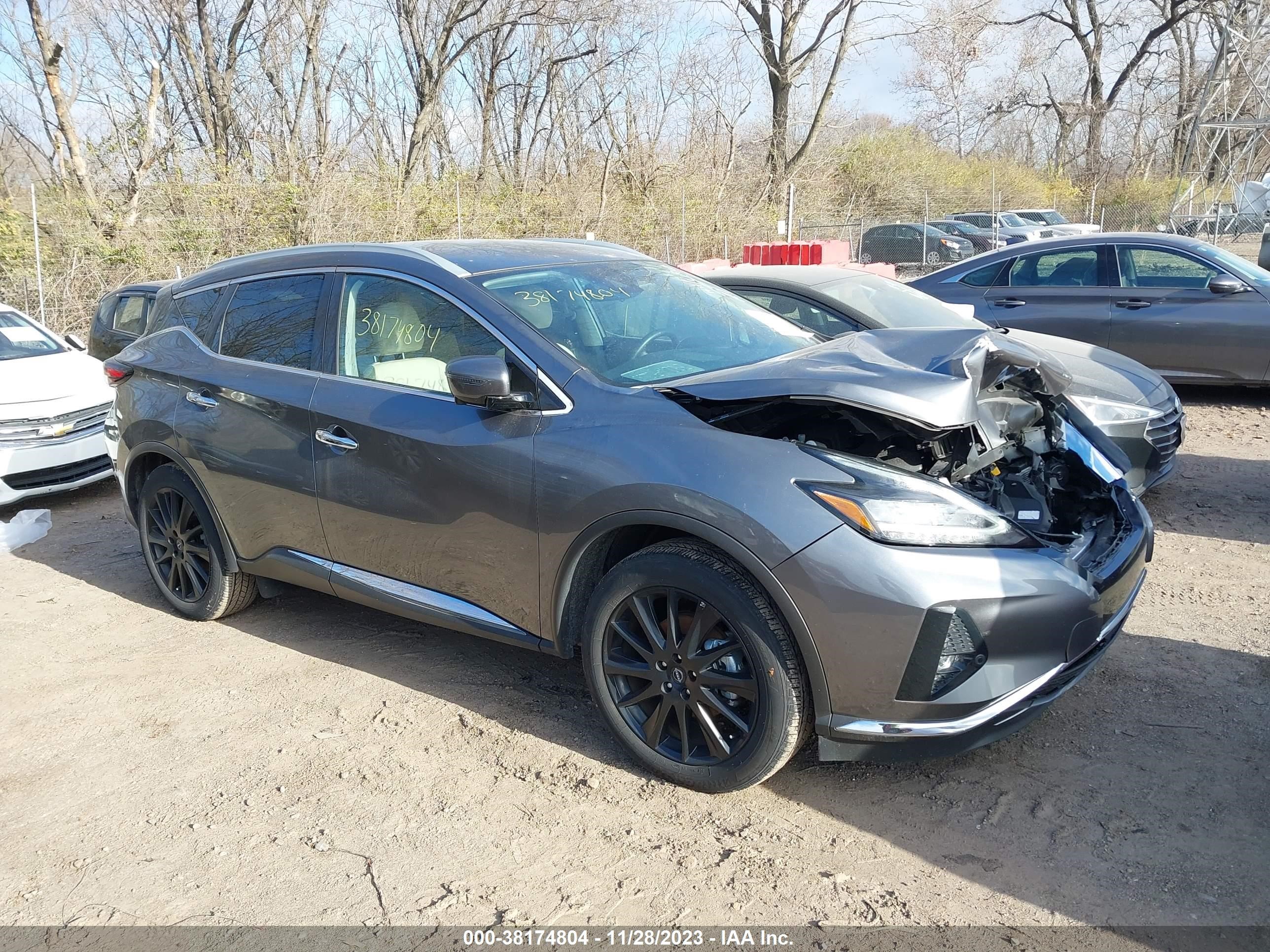 nissan murano 2023 5n1az2csxpc120749