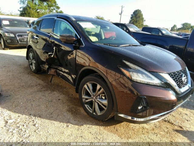 nissan murano 2021 5n1az2dj3mc113465