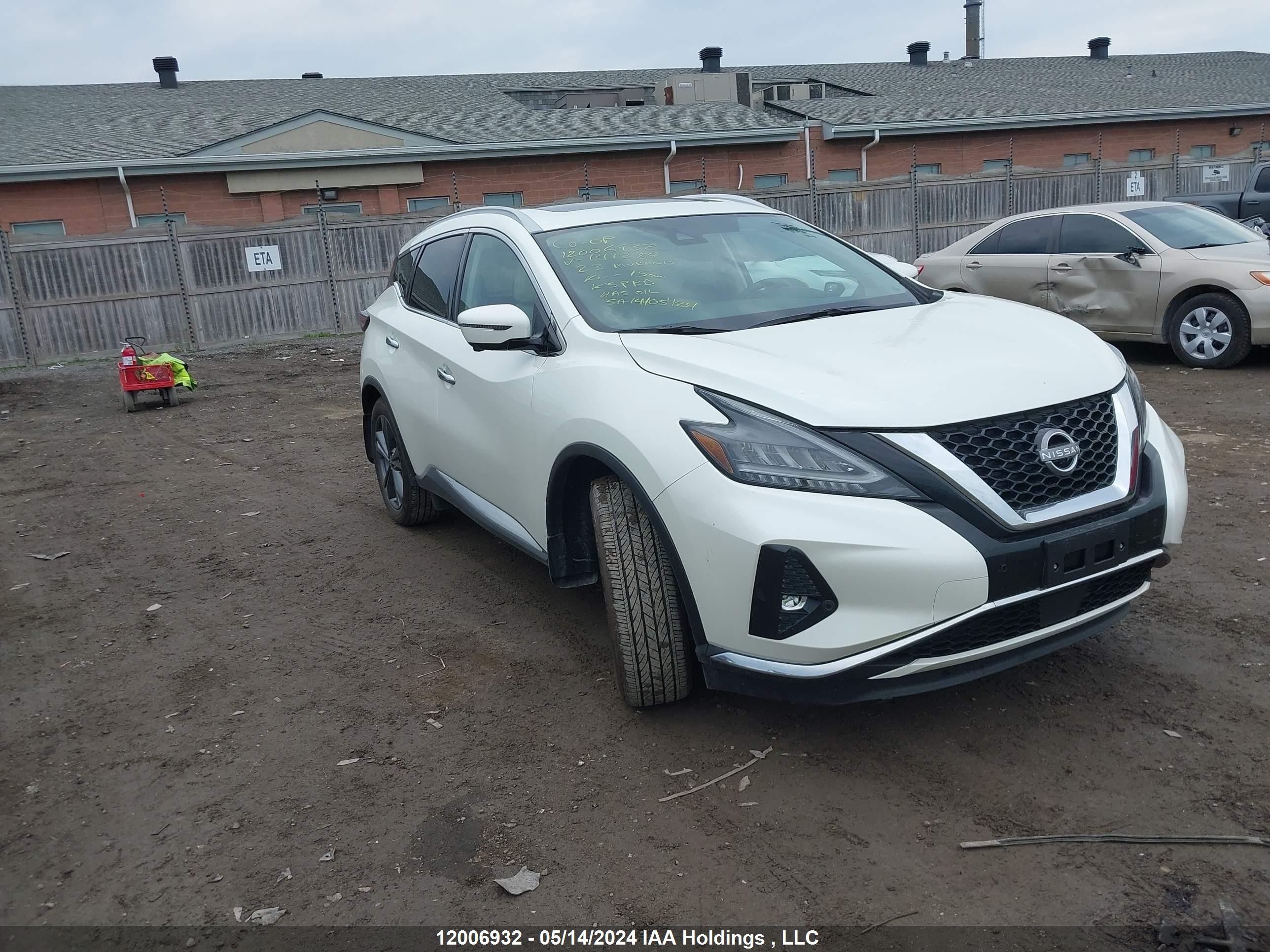 nissan murano 2023 5n1az2ds0pc141284