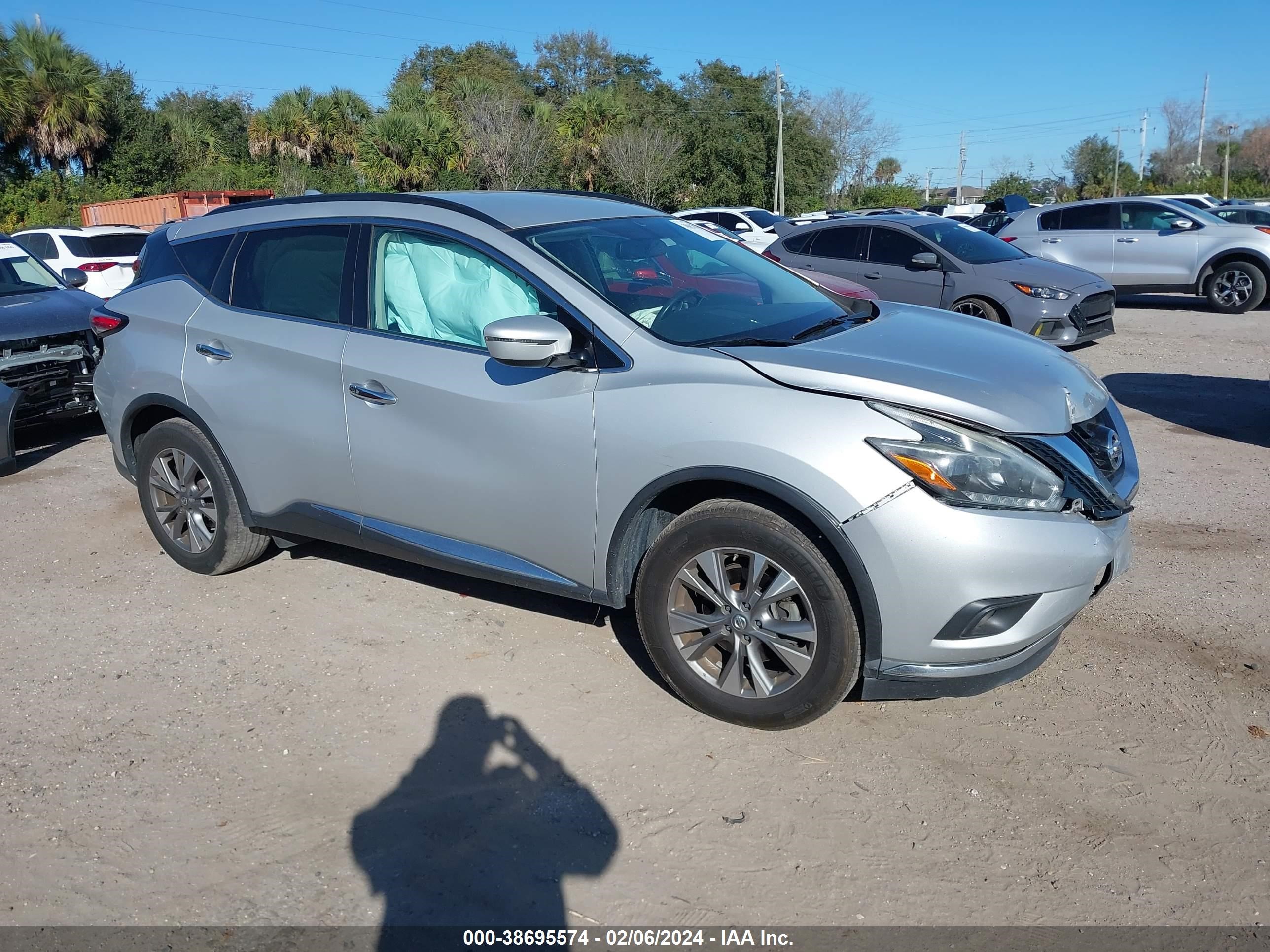 nissan murano 2018 5n1az2mg0jn102654