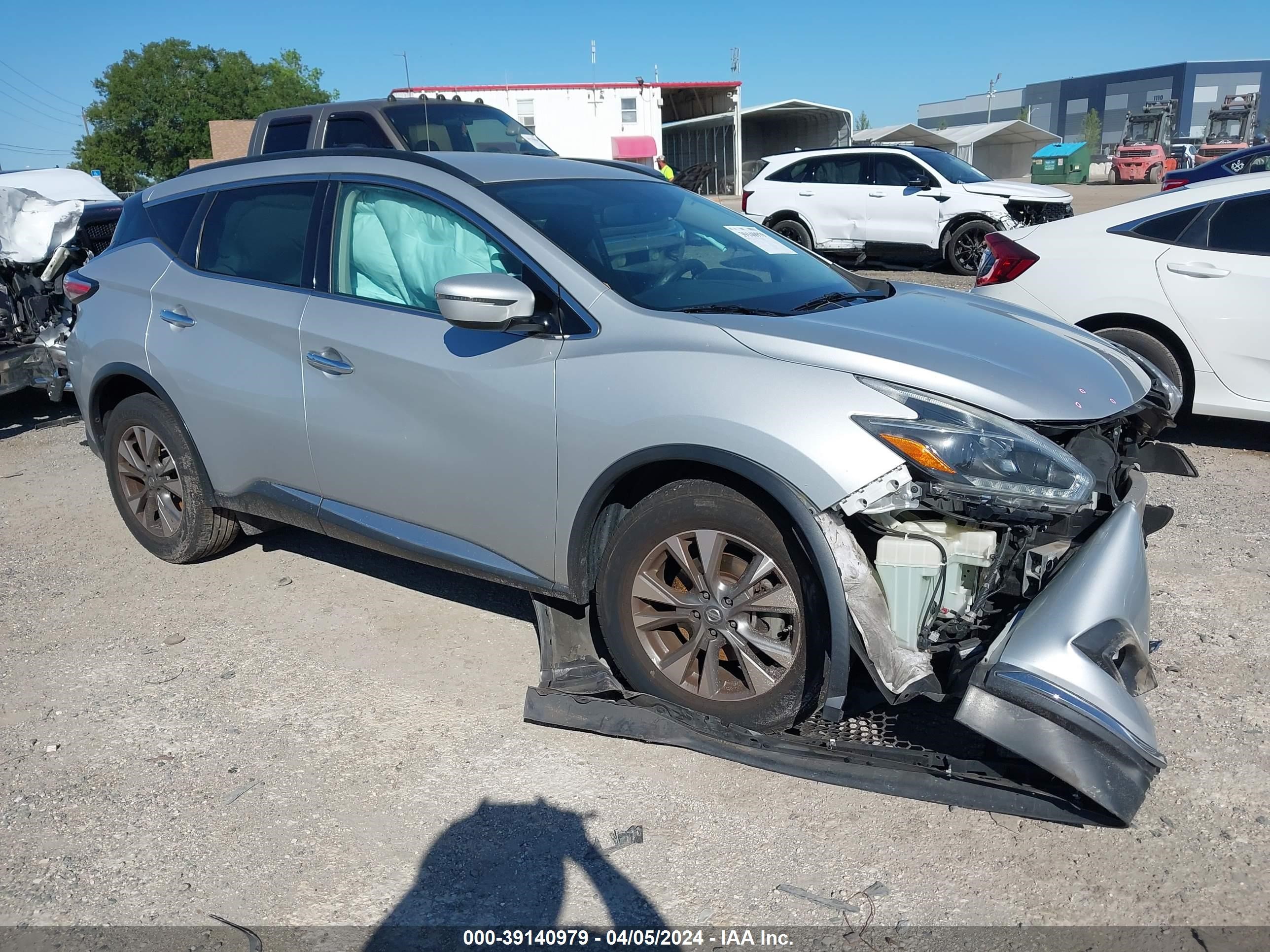 nissan murano 2018 5n1az2mg1jn107880