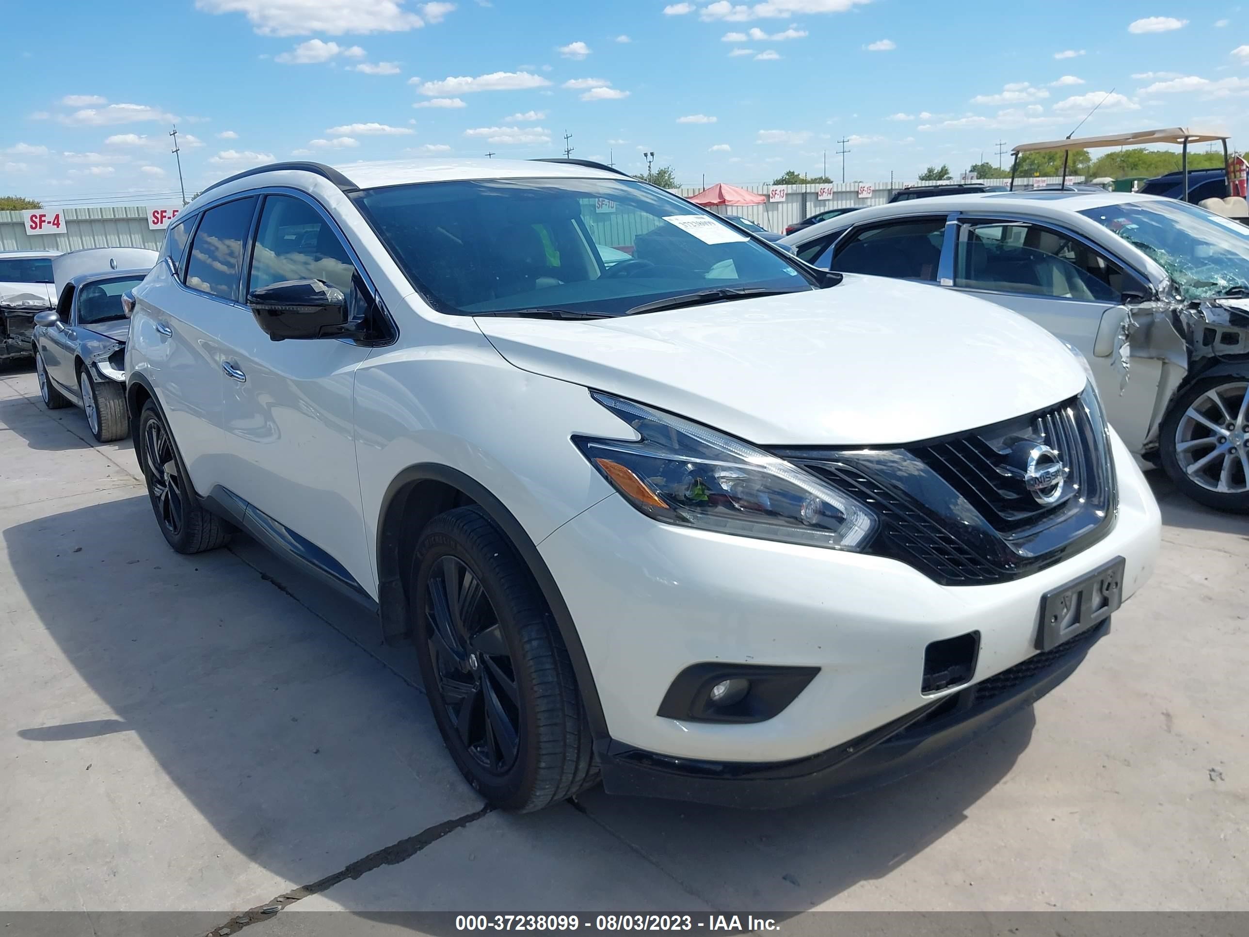 nissan murano 2018 5n1az2mg2jn203193