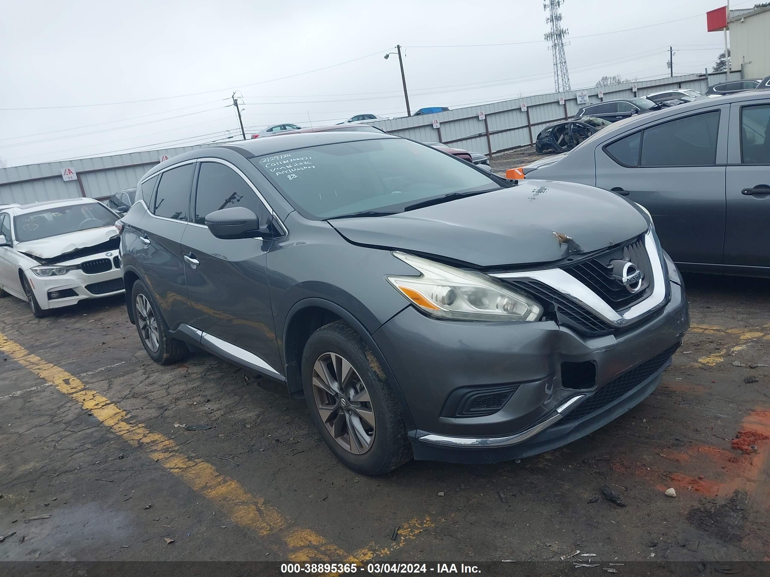 nissan murano 2016 5n1az2mg4gn152286