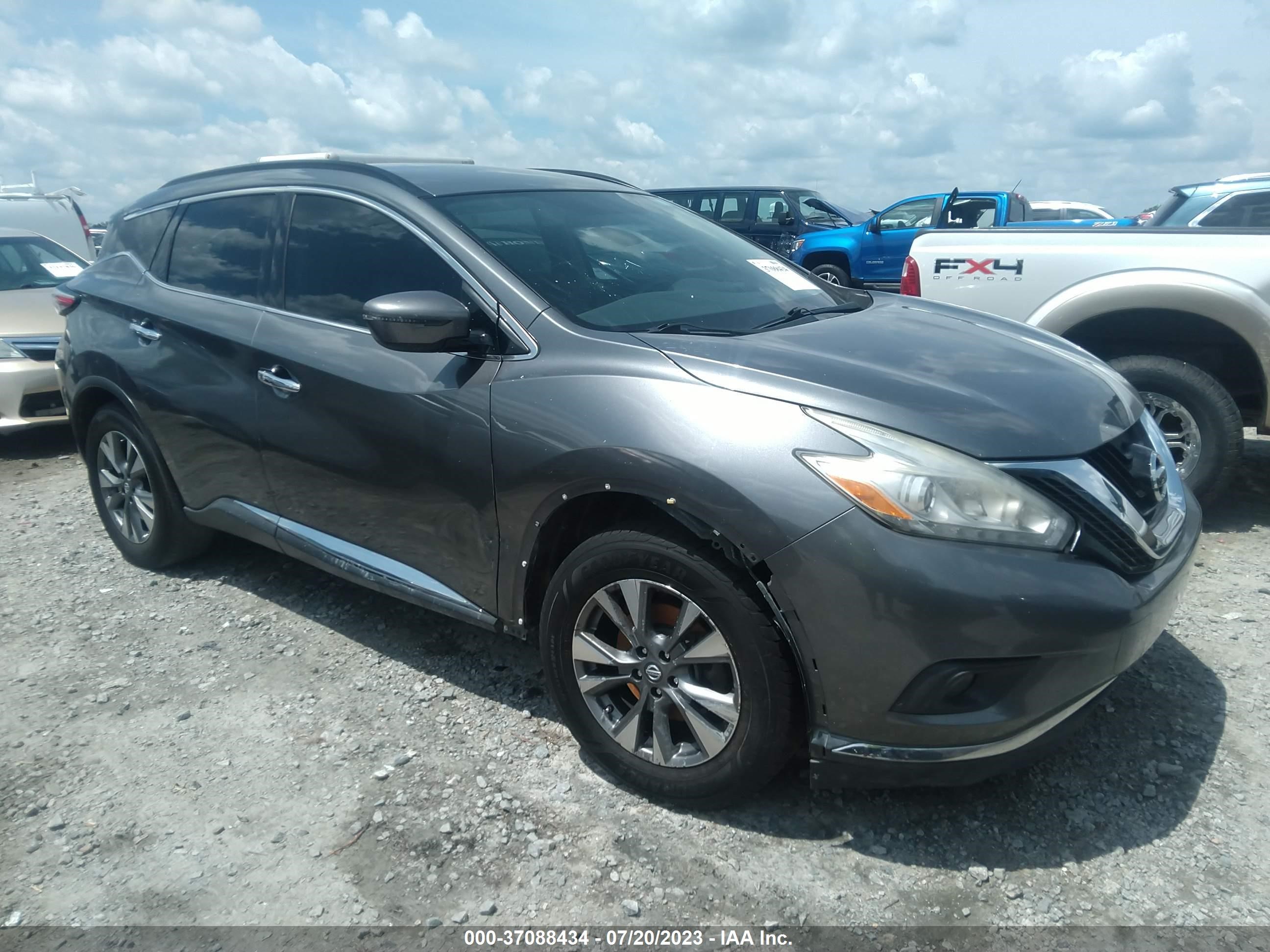 nissan murano 2017 5n1az2mg5hn100232