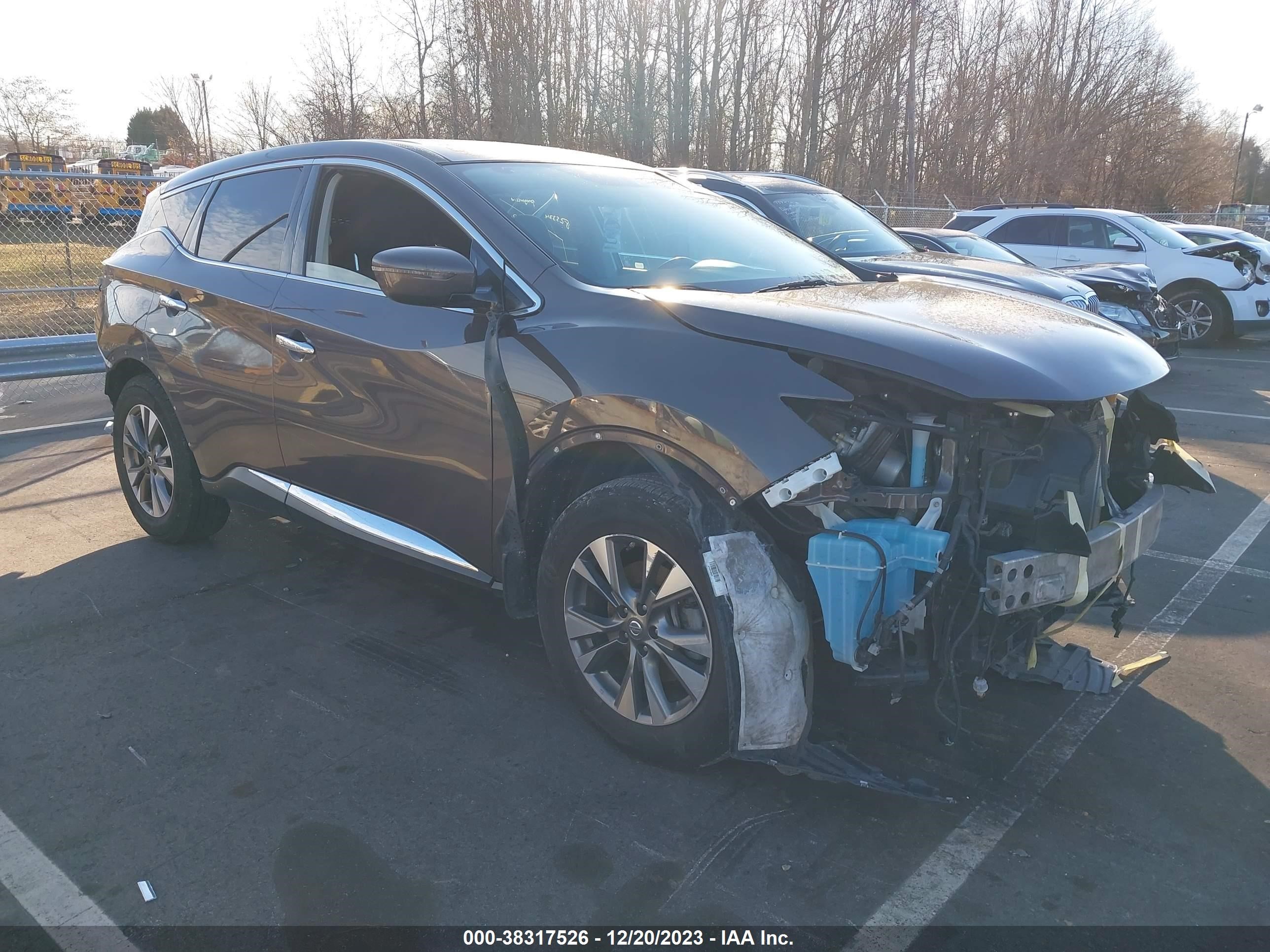 nissan murano 2018 5n1az2mg6jn158551