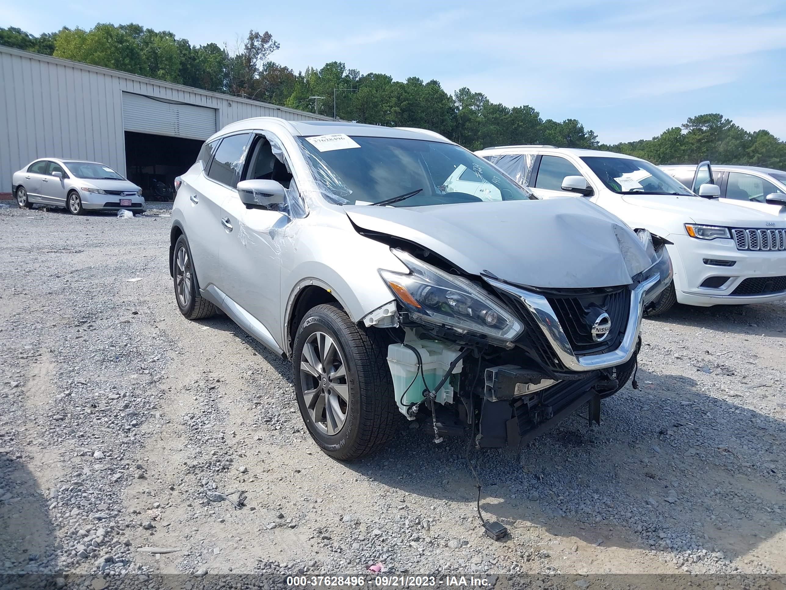 nissan murano 2018 5n1az2mg6jn161417