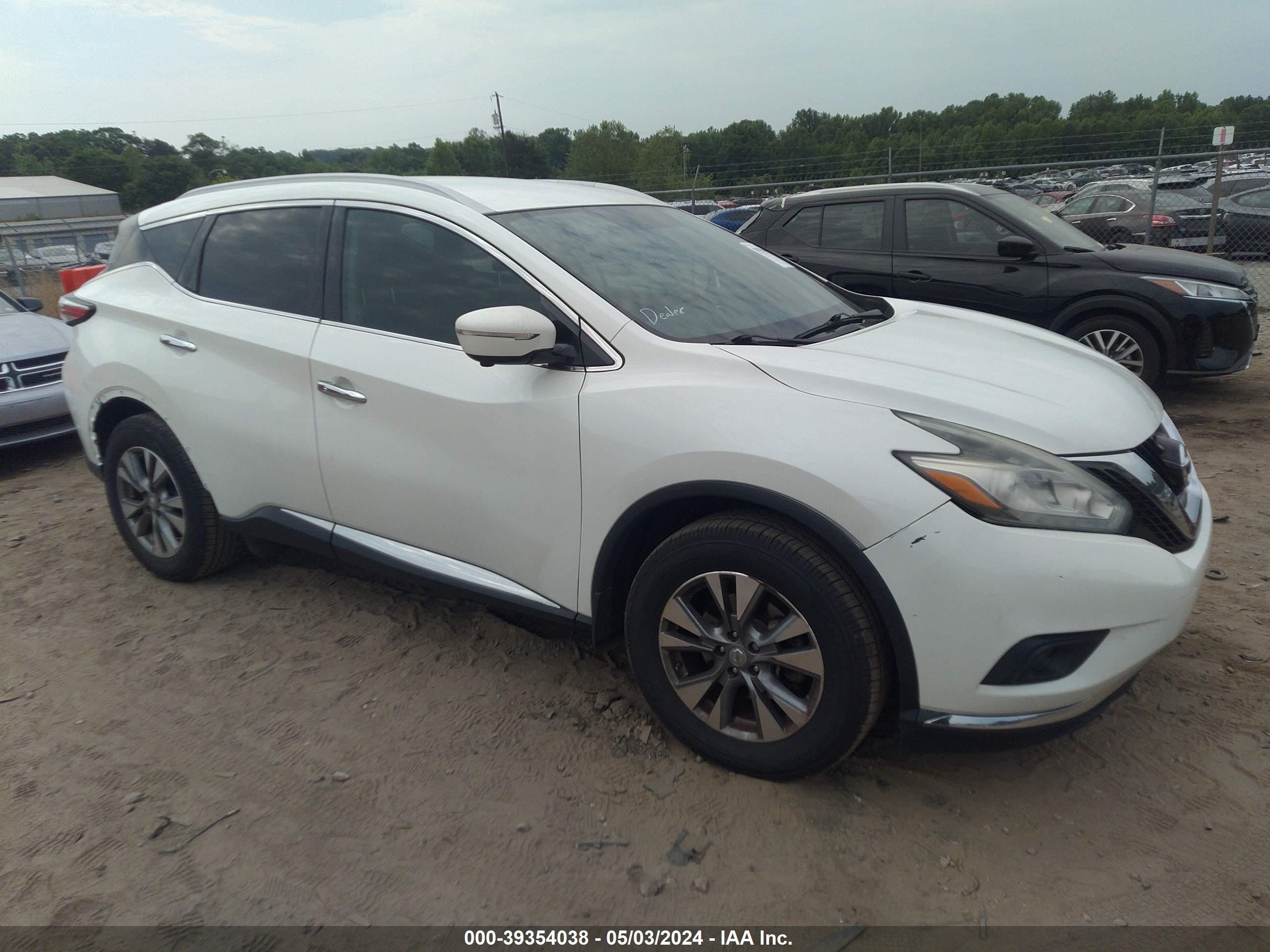 nissan murano 2015 5n1az2mg7fn212396