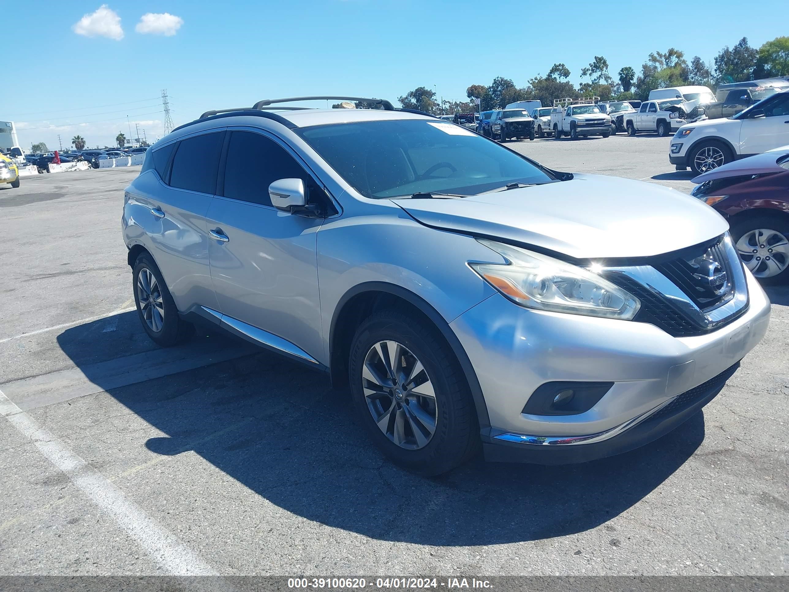 nissan murano 2016 5n1az2mg7gn156137