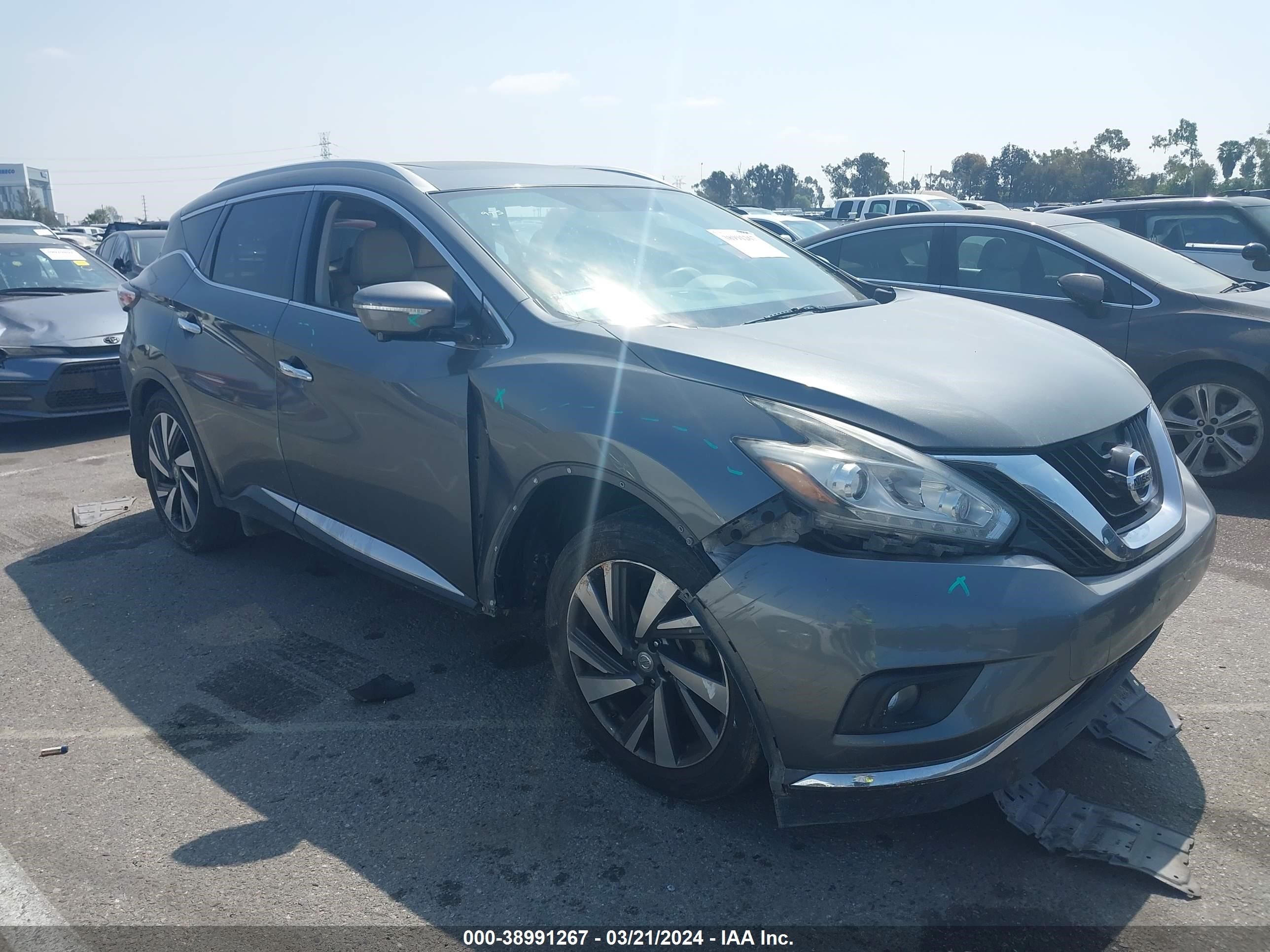 nissan murano 2015 5n1az2mg8fn217638