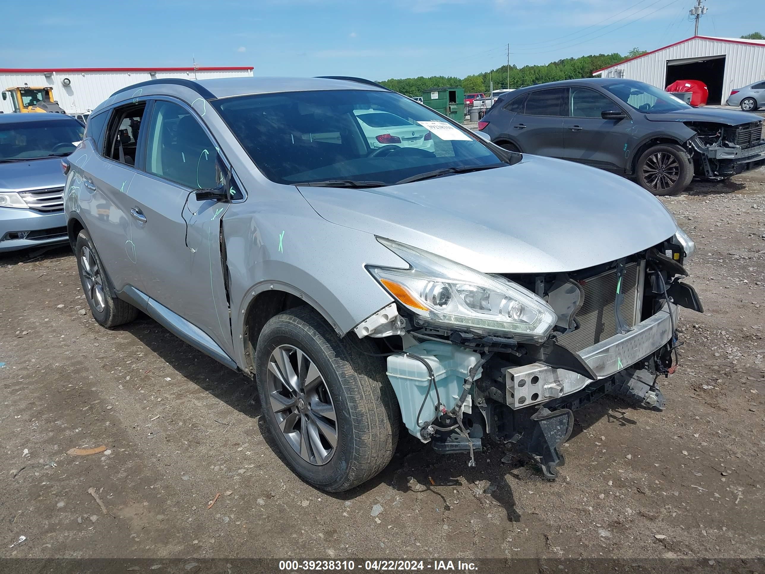 nissan murano 2017 5n1az2mg8hn122158