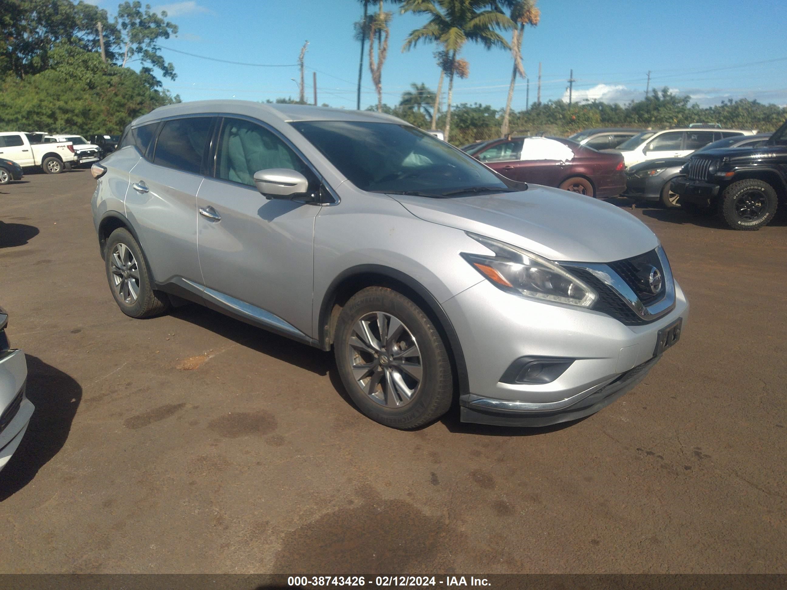 nissan murano 2018 5n1az2mg9jn146541