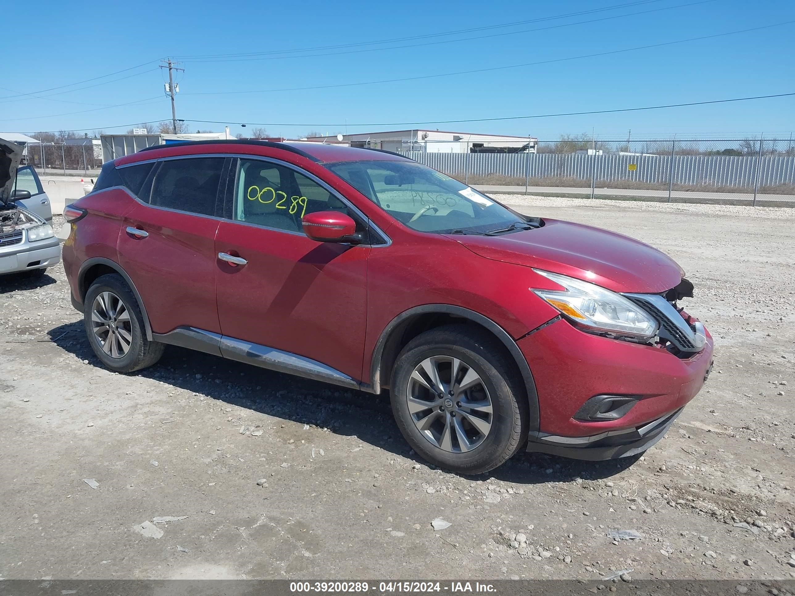 nissan murano 2017 5n1az2mgxhn108892