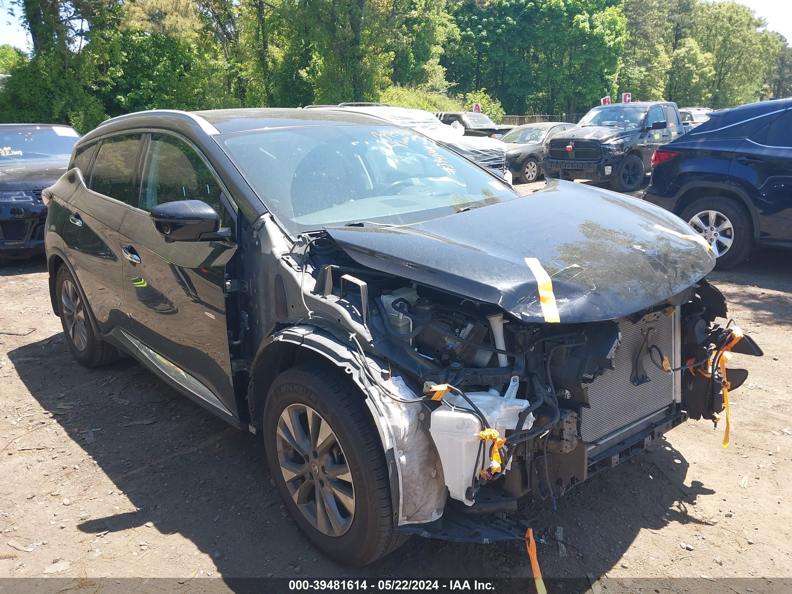 nissan murano 2017 5n1az2mh5hn203529