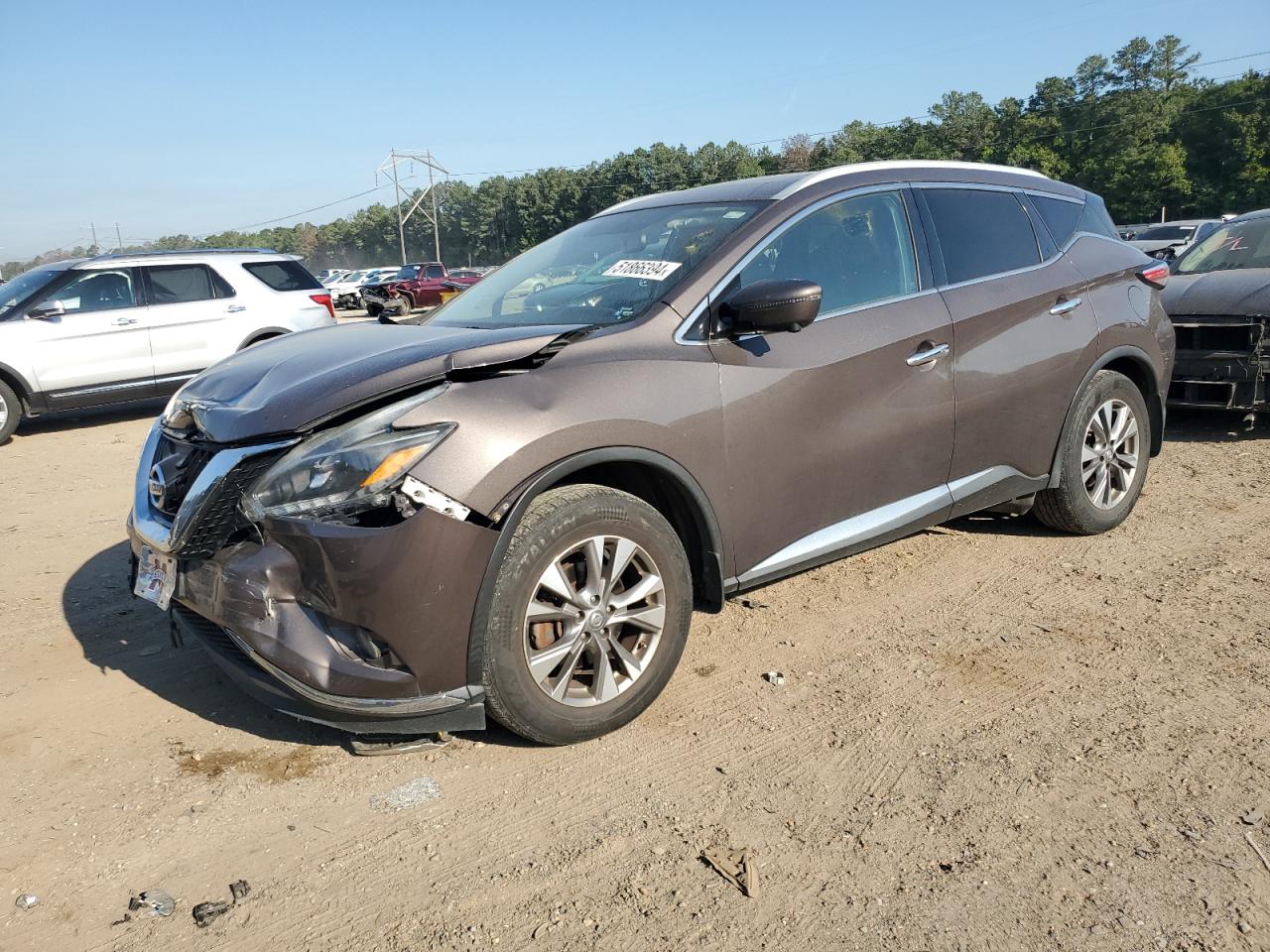 nissan murano 2018 5n1az2mh6jn157652