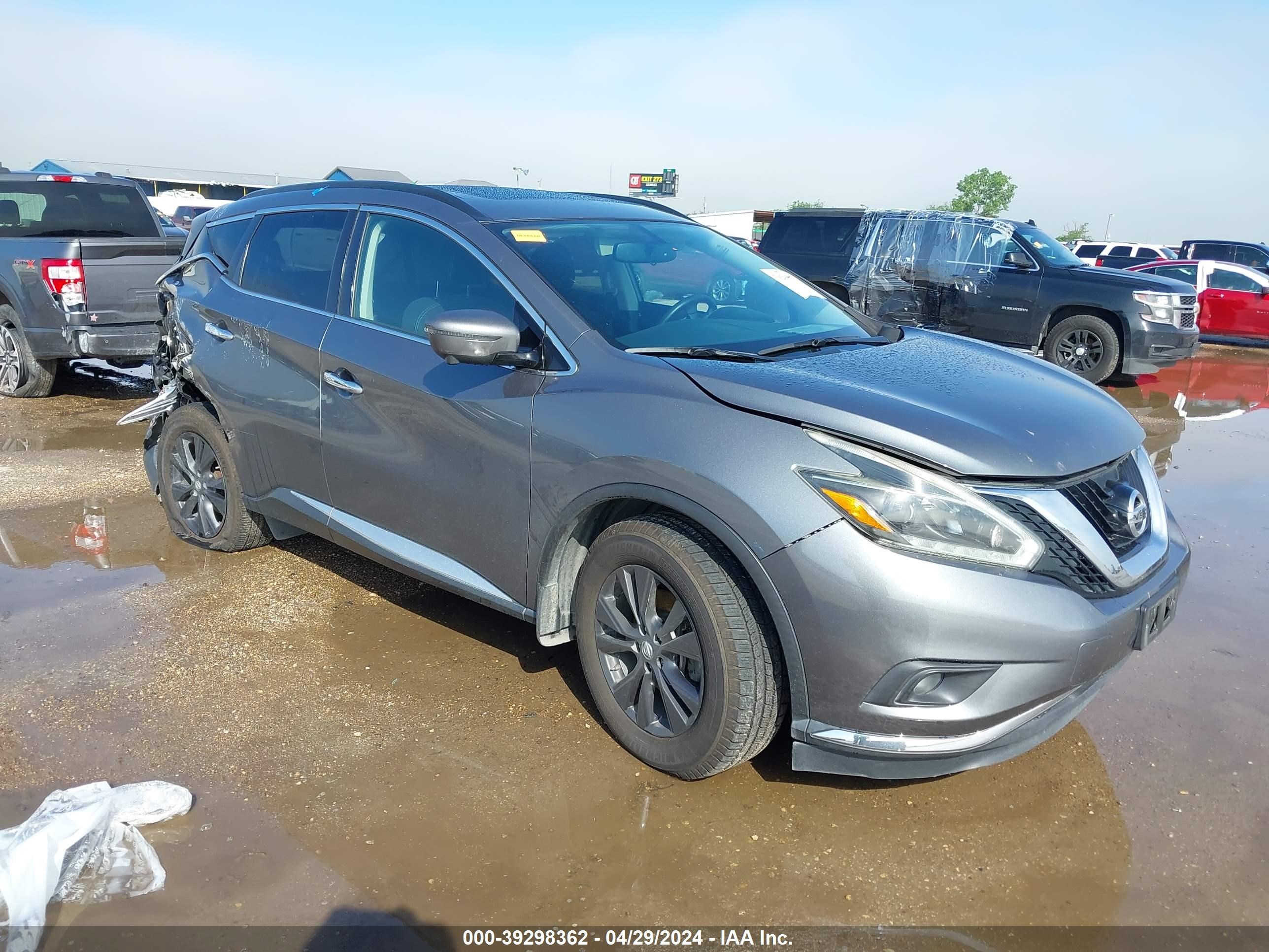 nissan murano 2018 5n1az2mh6jn171745