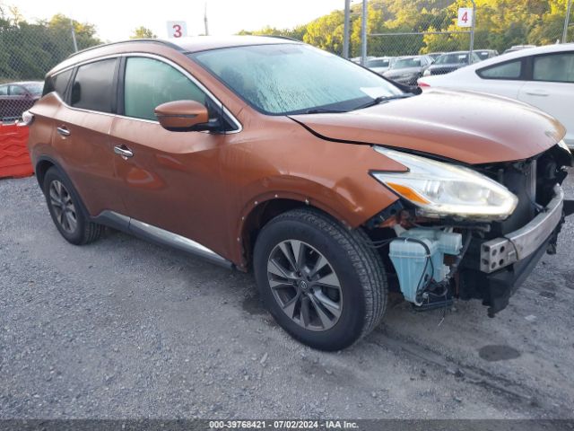 nissan murano 2016 5n1az2mh8gn118280