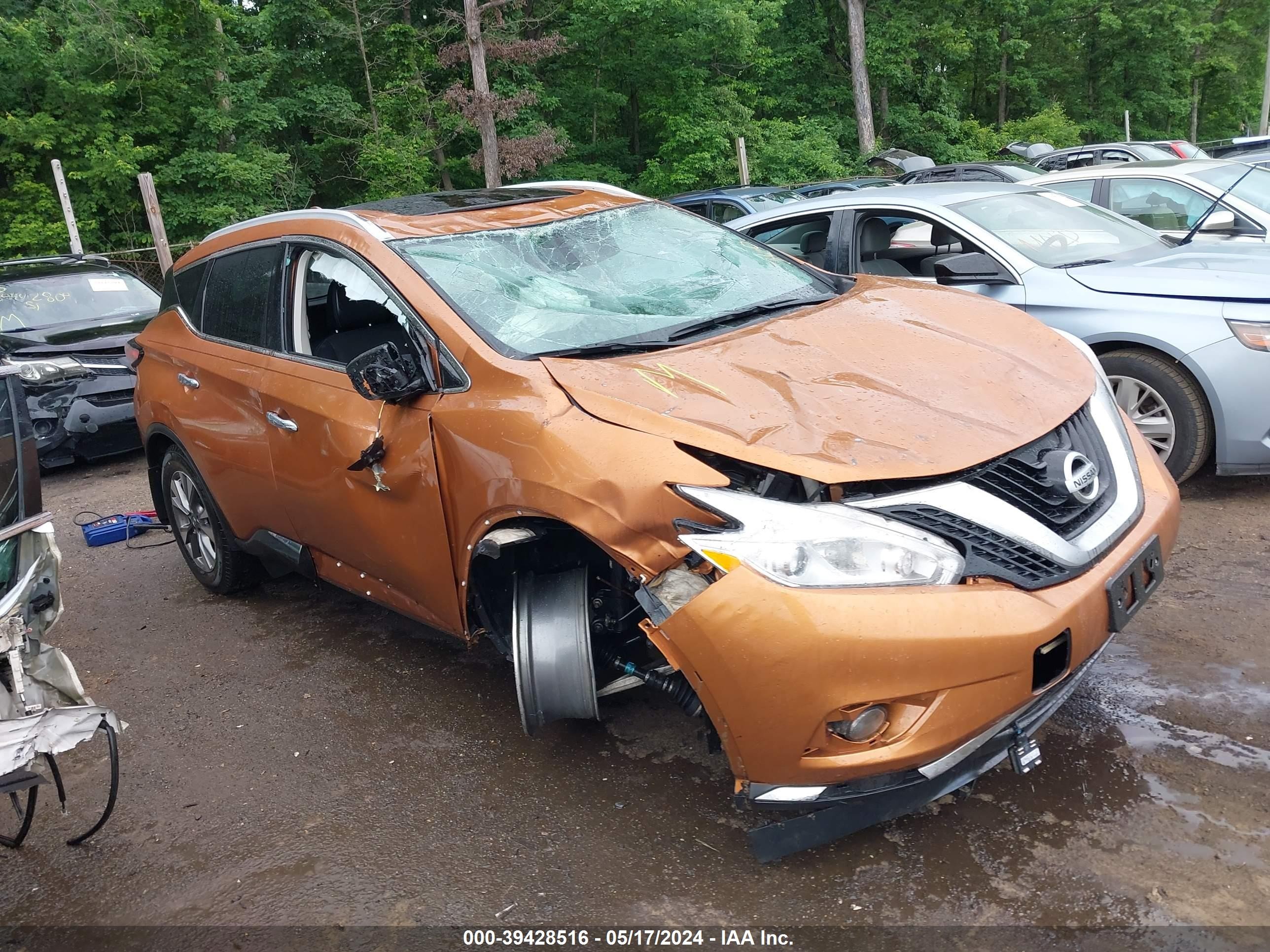 nissan murano 2016 5n1az2mh8gn169262