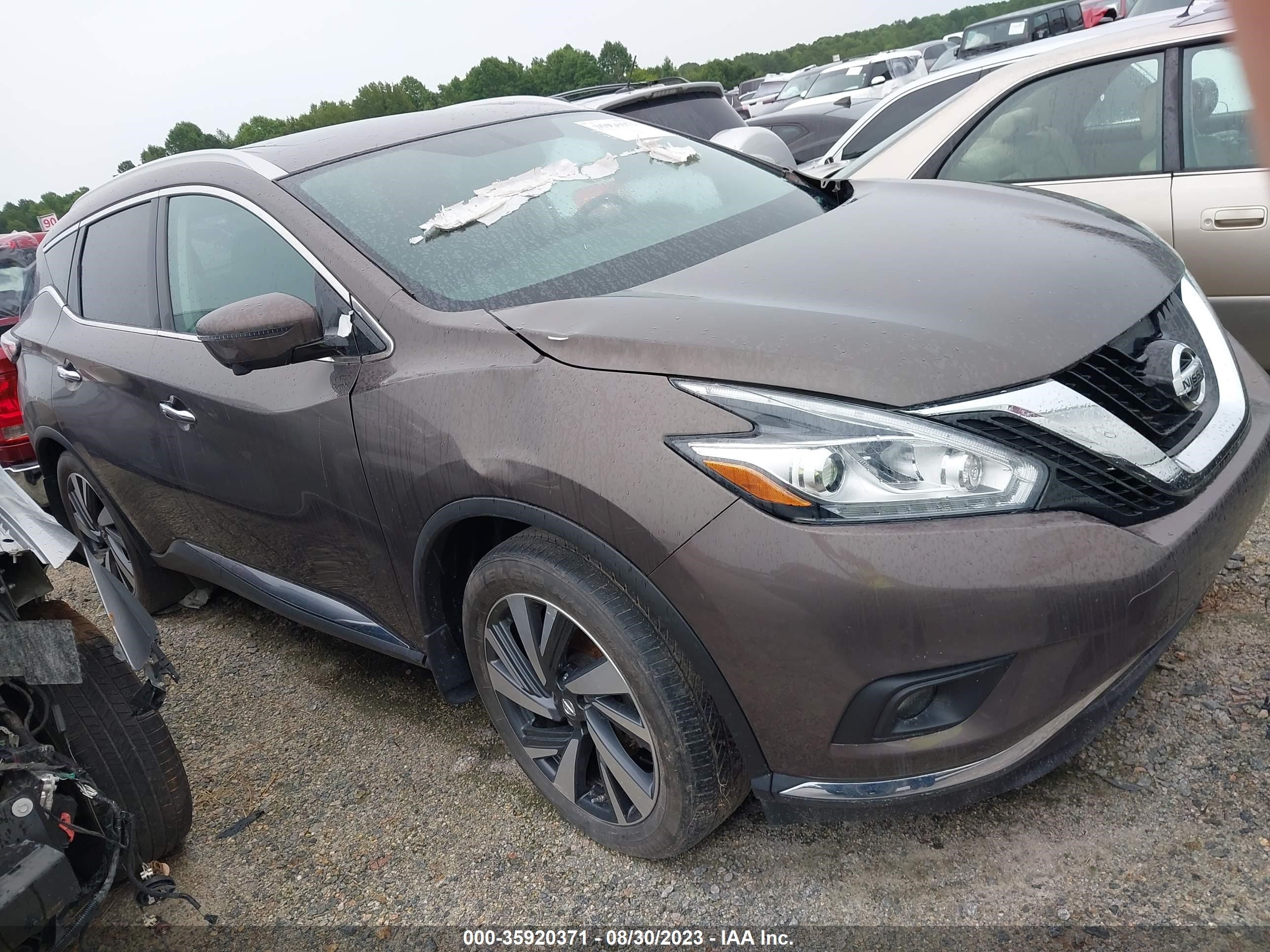 nissan murano 2017 5n1az2mh9hn175170