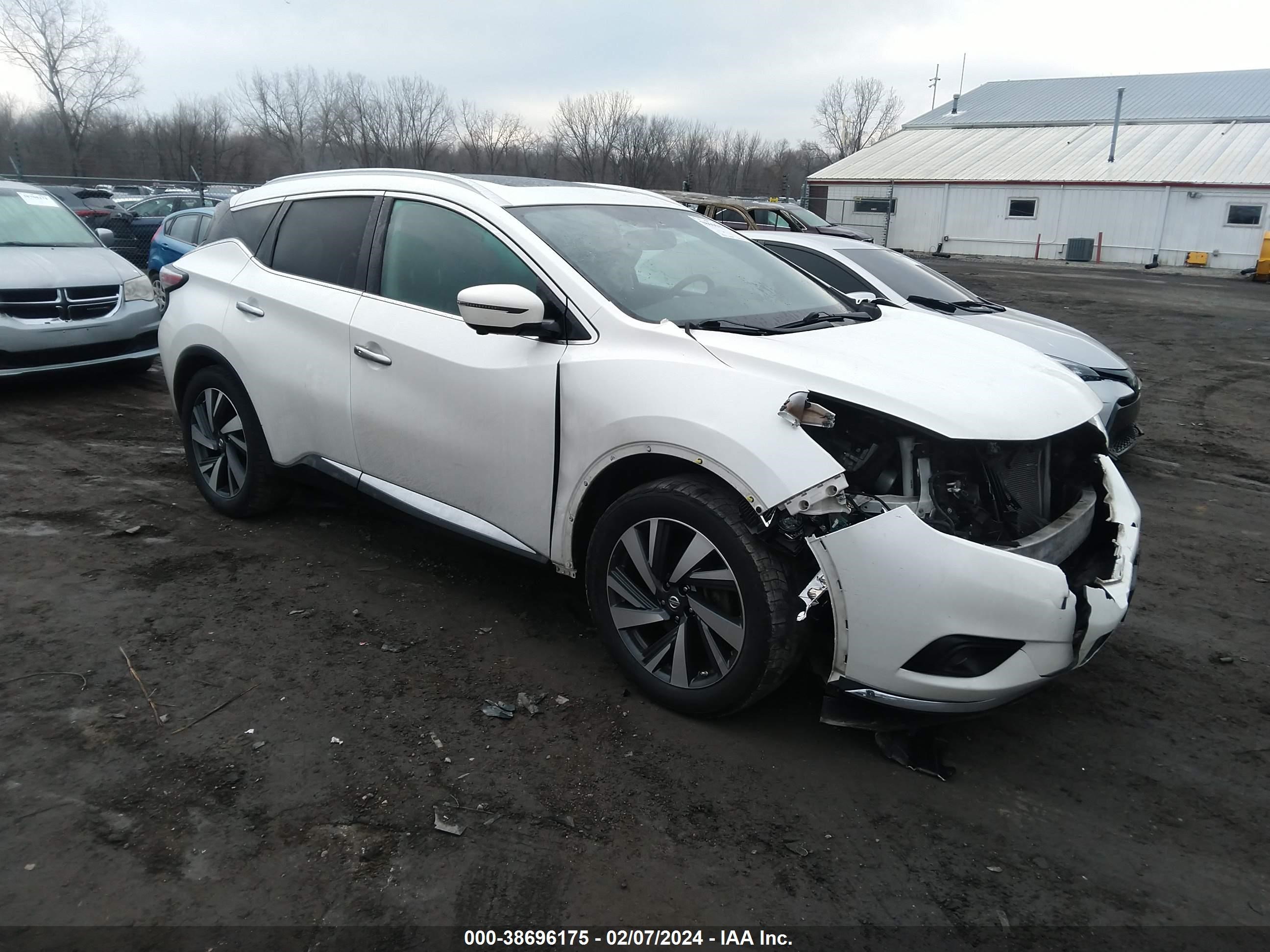 nissan murano 2017 5n1az2mh9hn175587