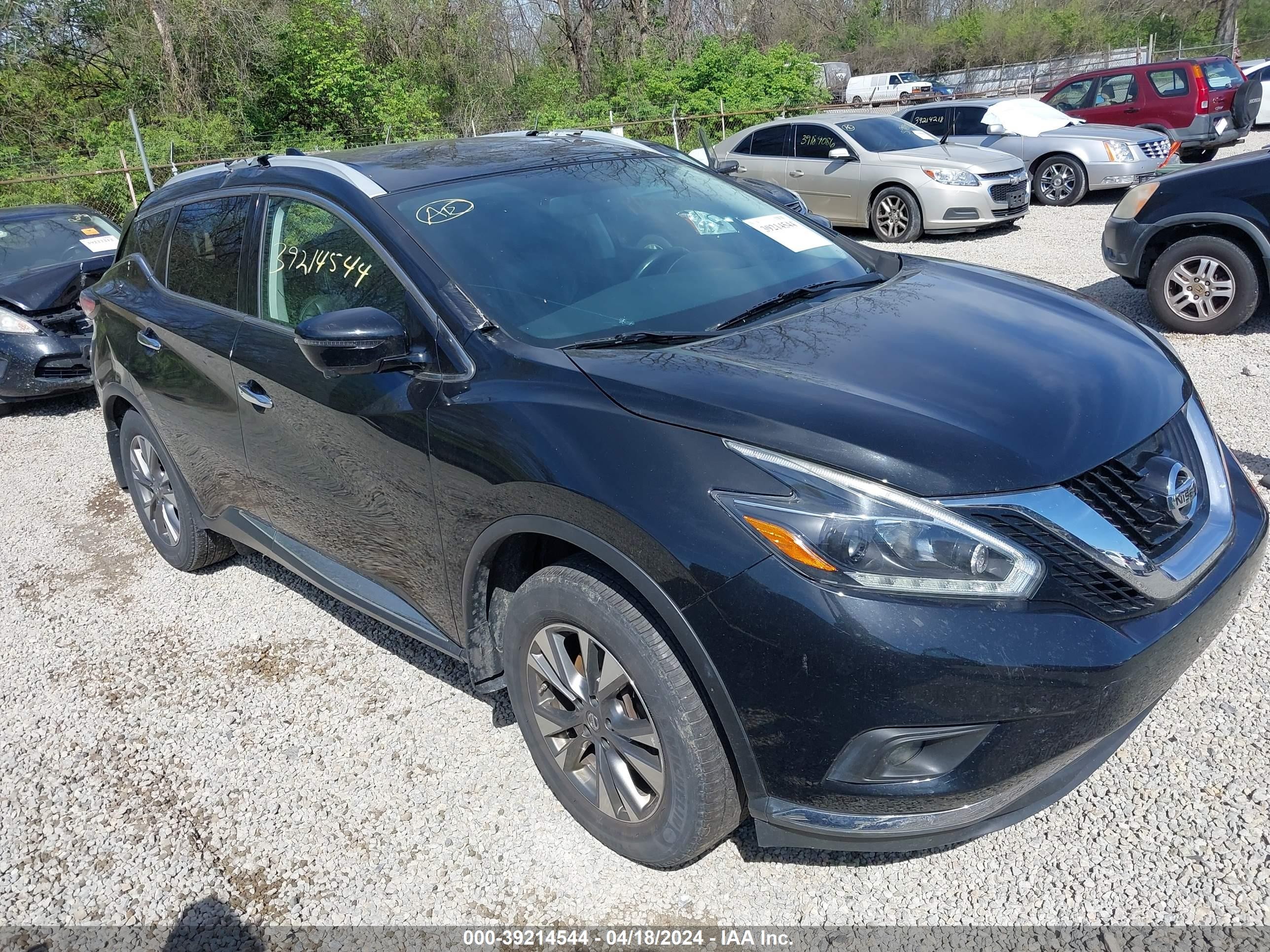 nissan murano 2018 5n1az2mh9jn157371